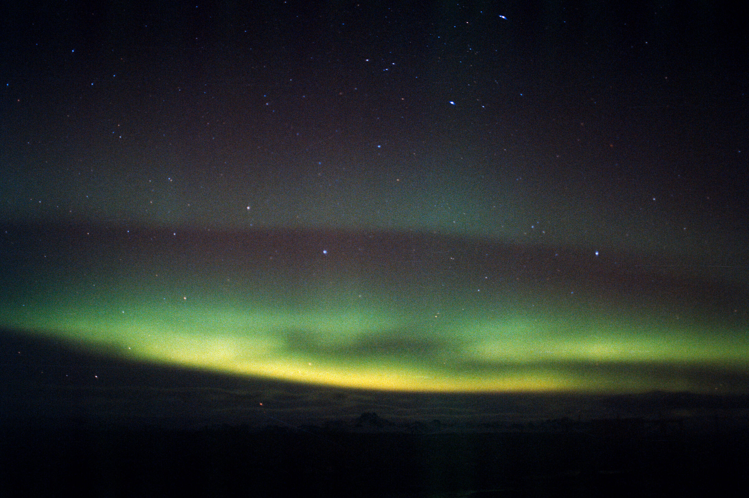 Northern lights on portra 800