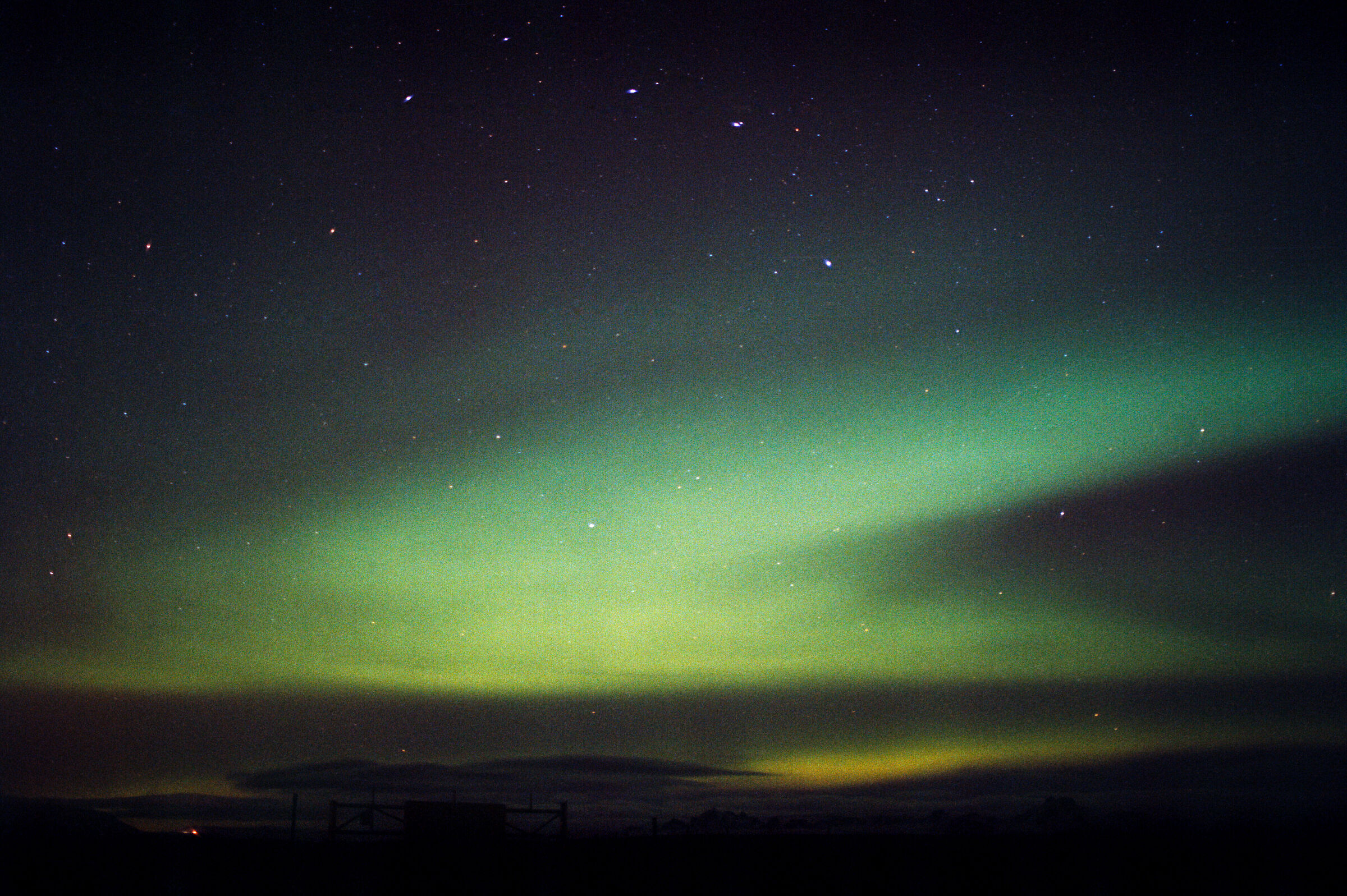 Northern lights on portra 800