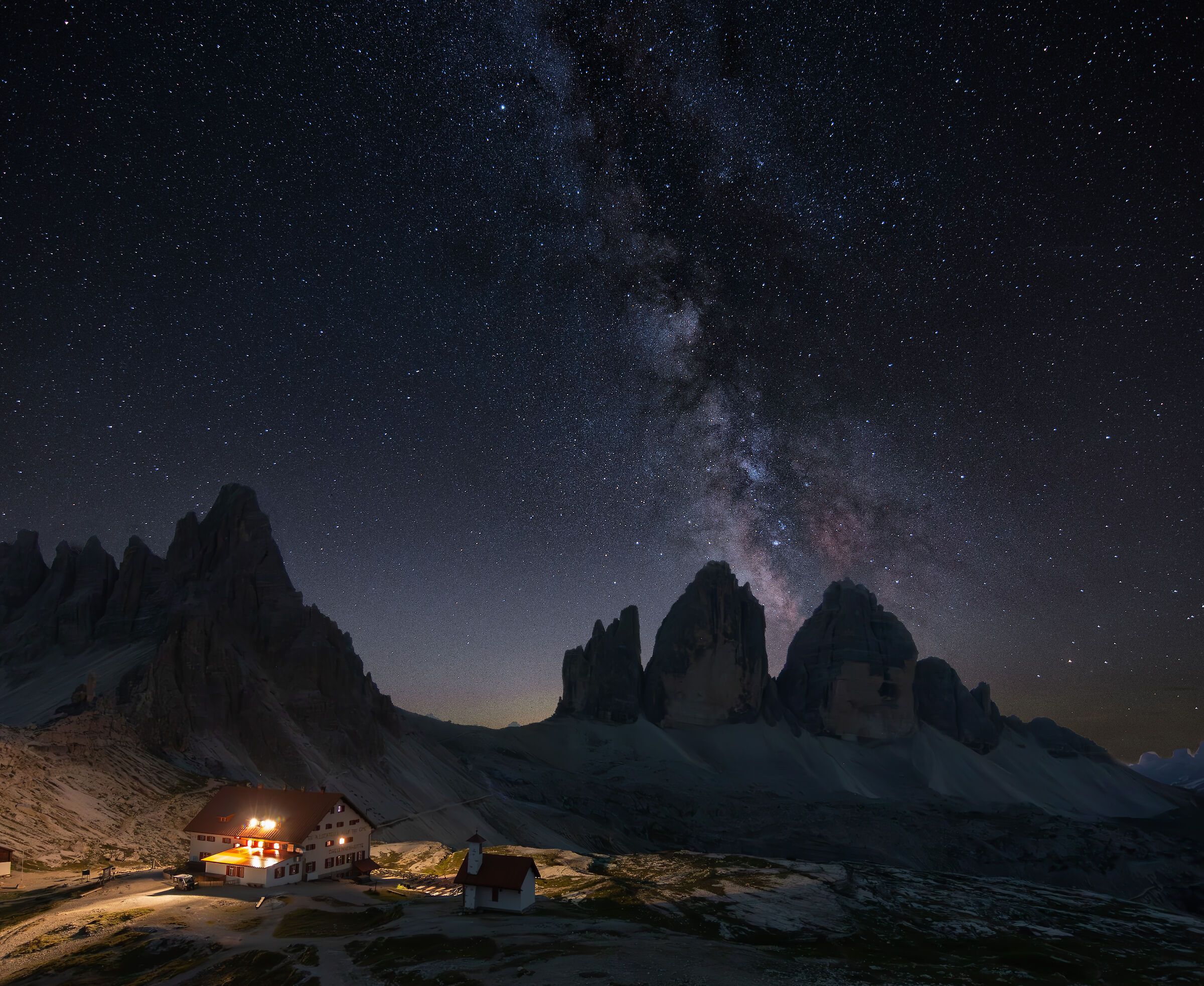 Milky Way on the Three Peaks