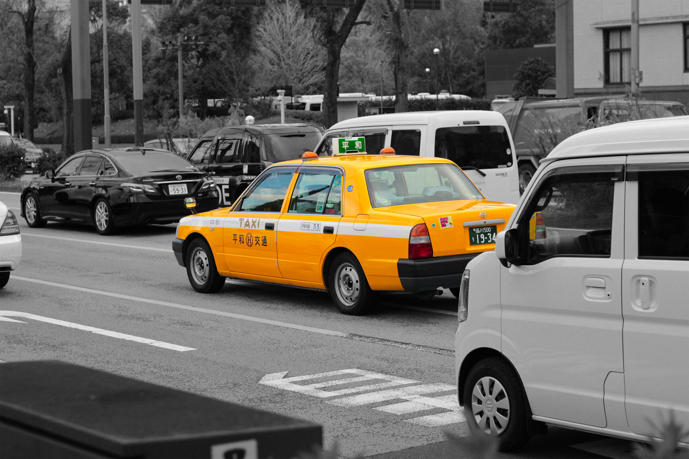 Taxi around Tokyo