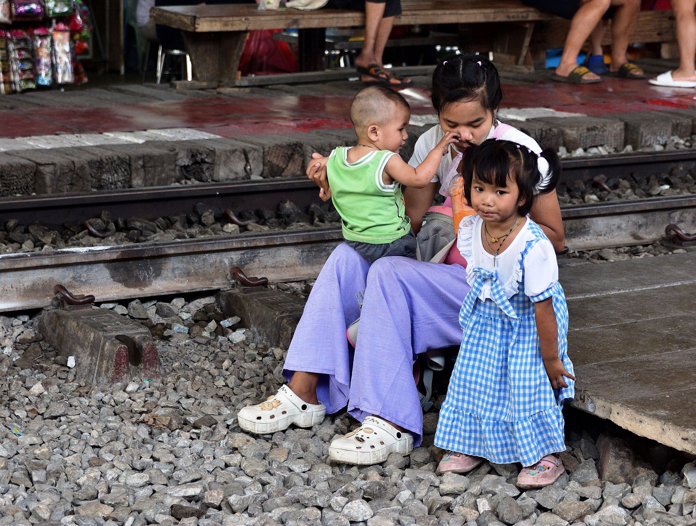 Alla fermata del treno