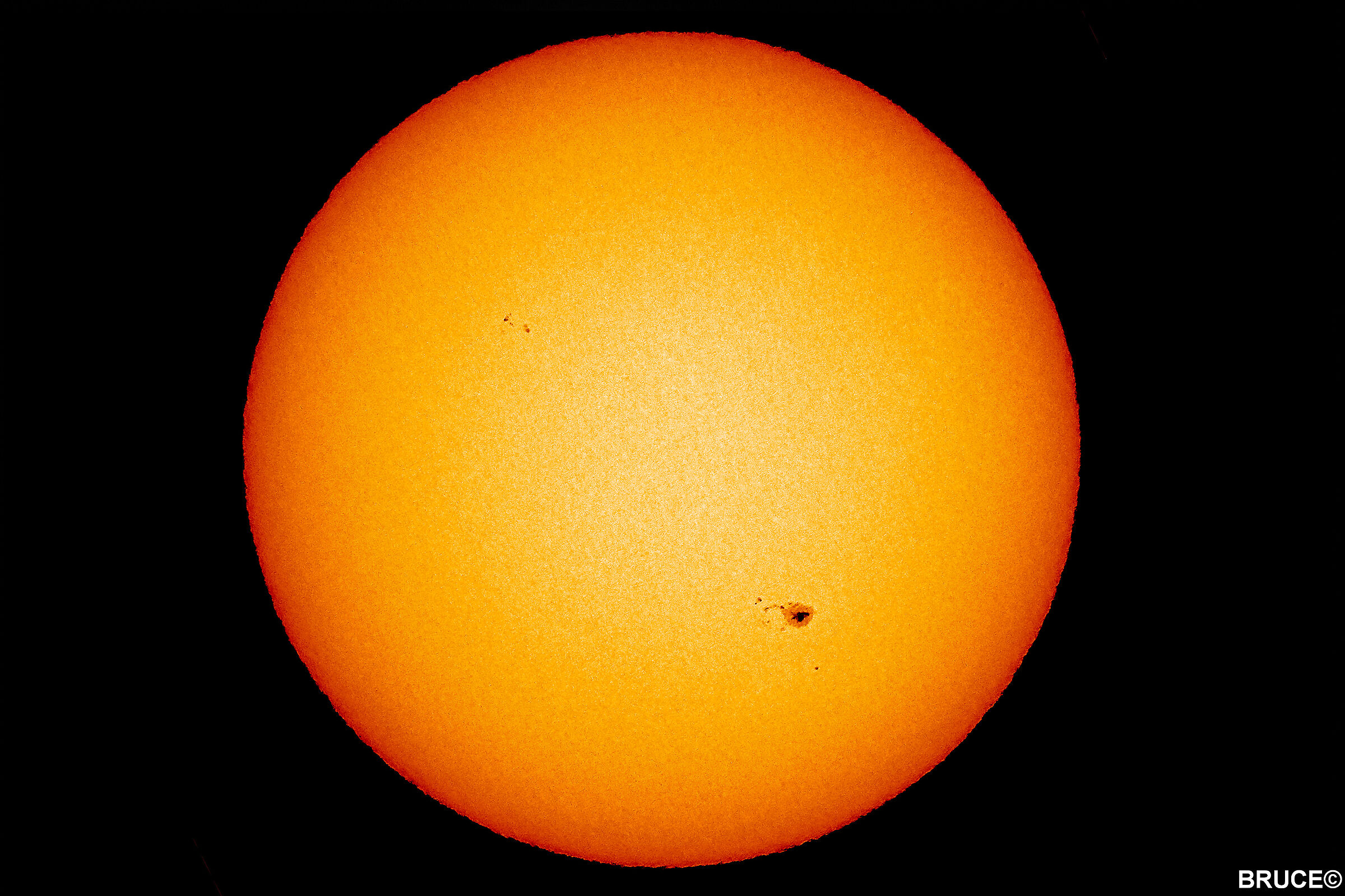 Sun in visible light