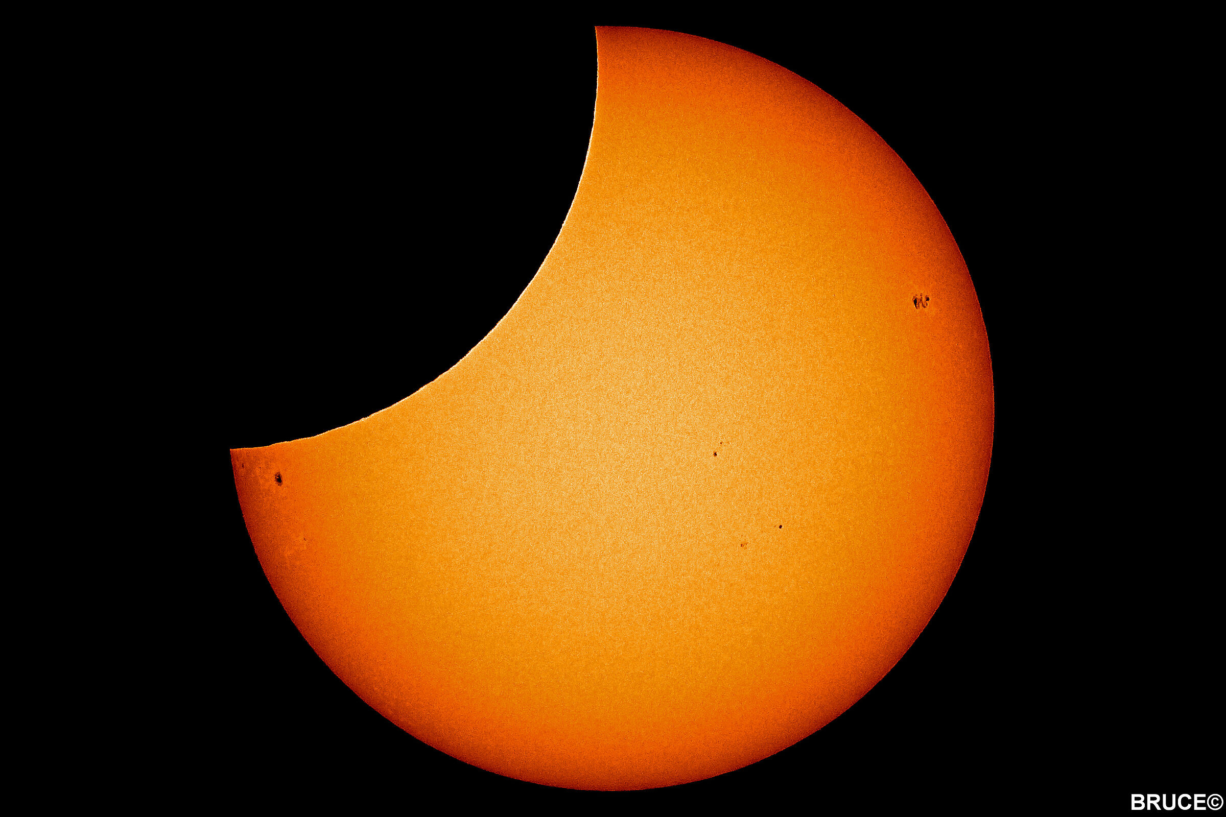Partial eclipse of the sun