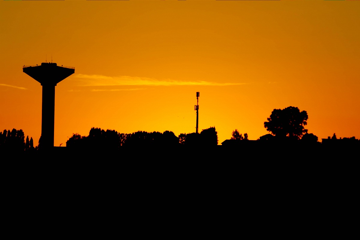 city-silhouette tramonto