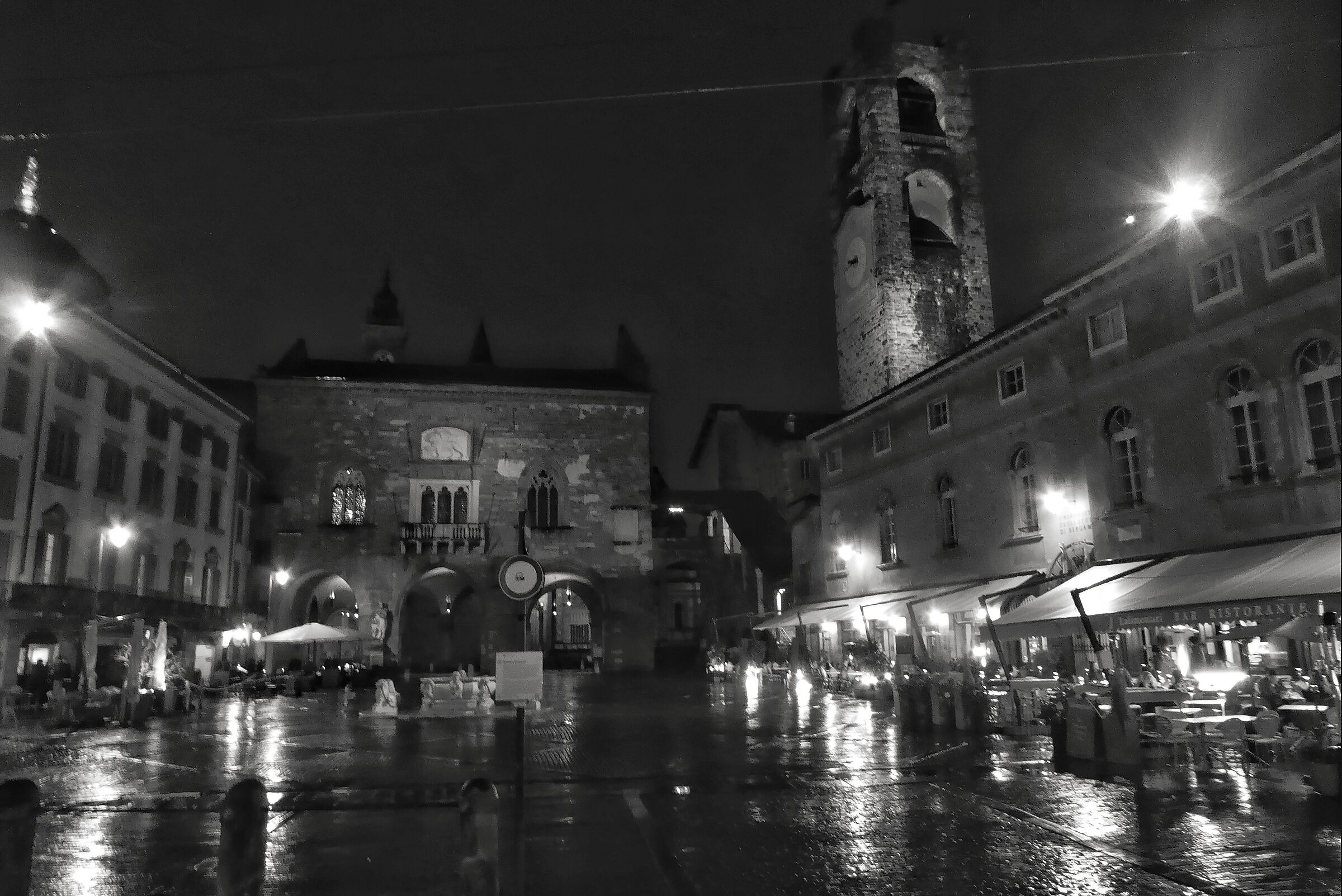 Pioggia in Città Alta