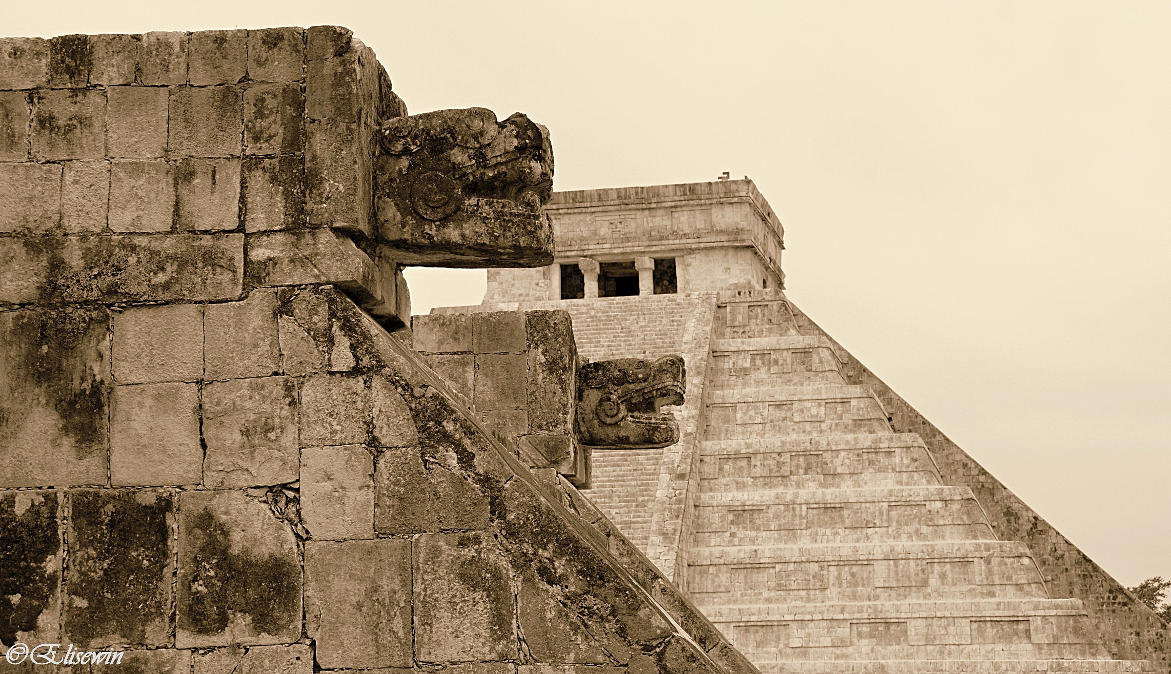 Chichen Itza - El Castillo by the Platform of Venus