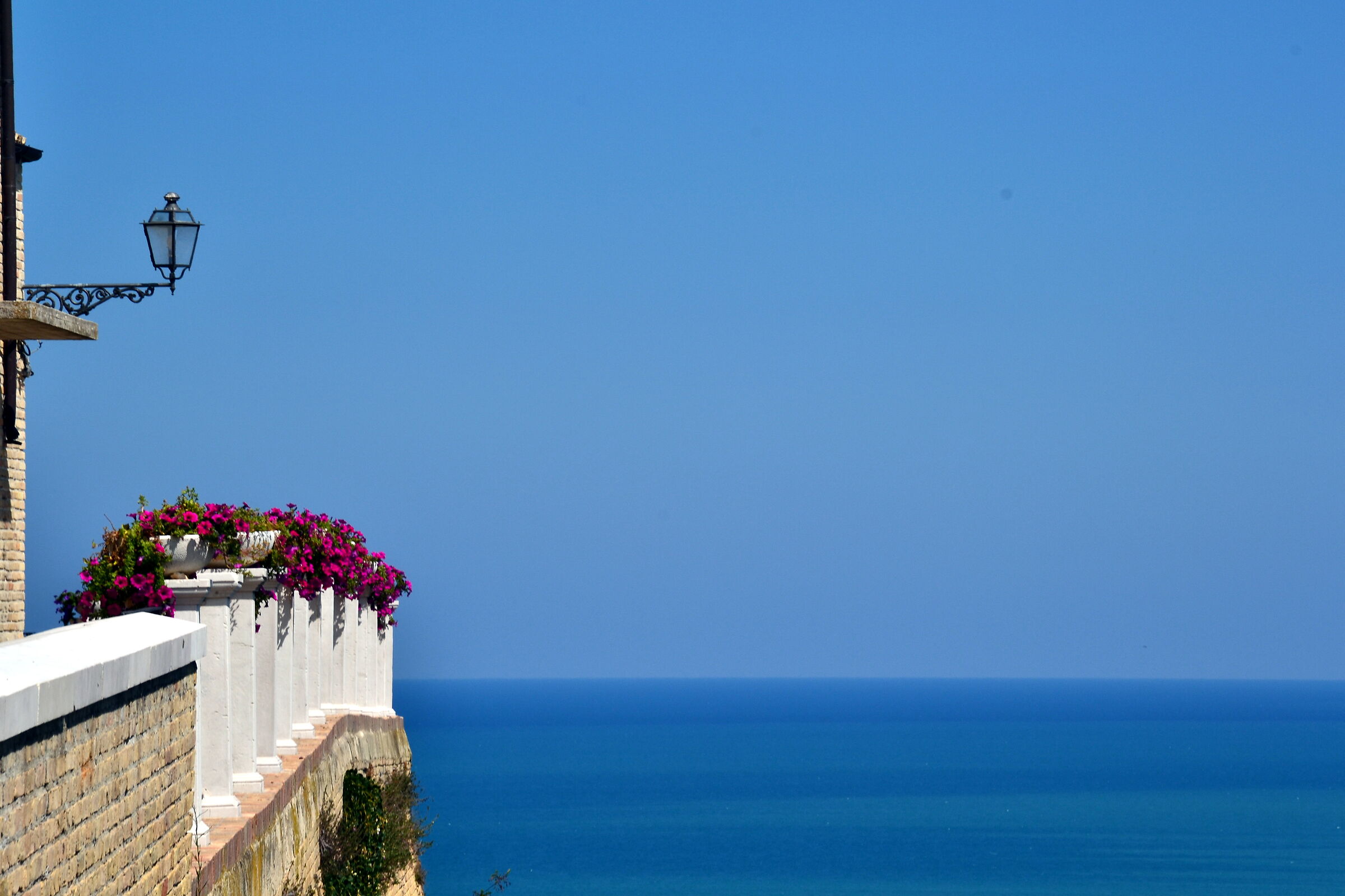 Terrace overlooking the sea
