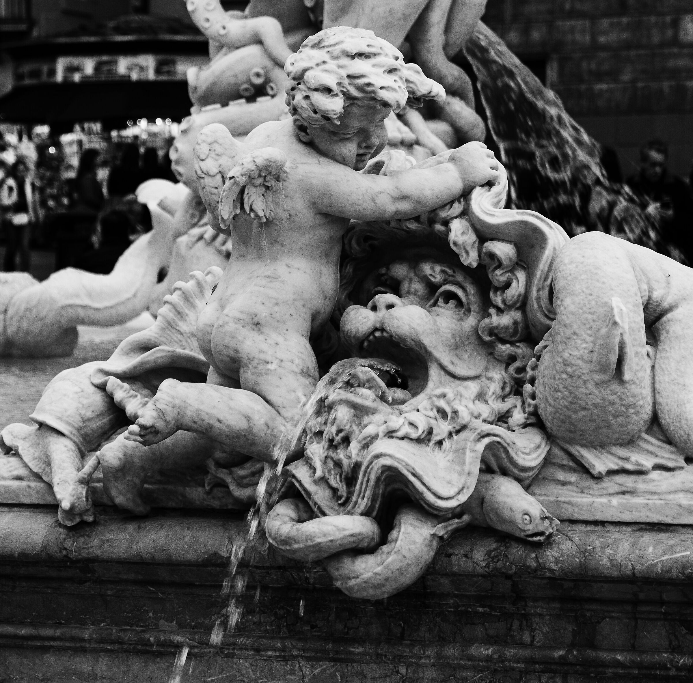 Detail of the fountain