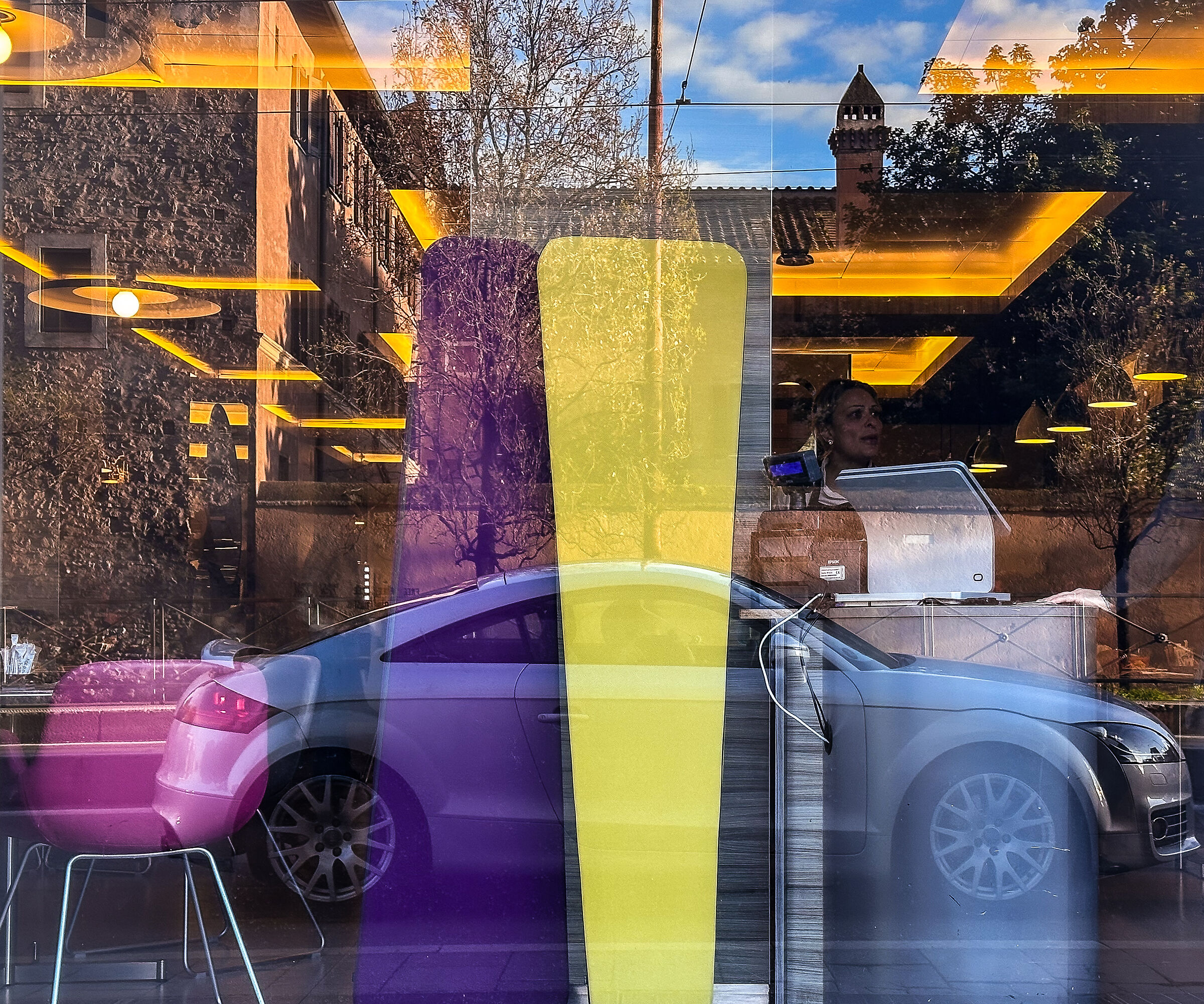 Reflections from the window