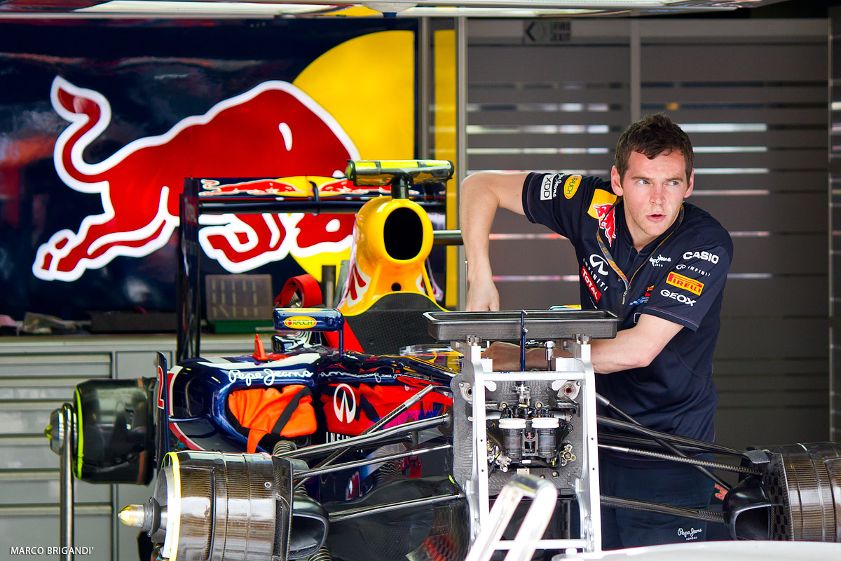 Meccanico Red Bull F1 Monza 2011