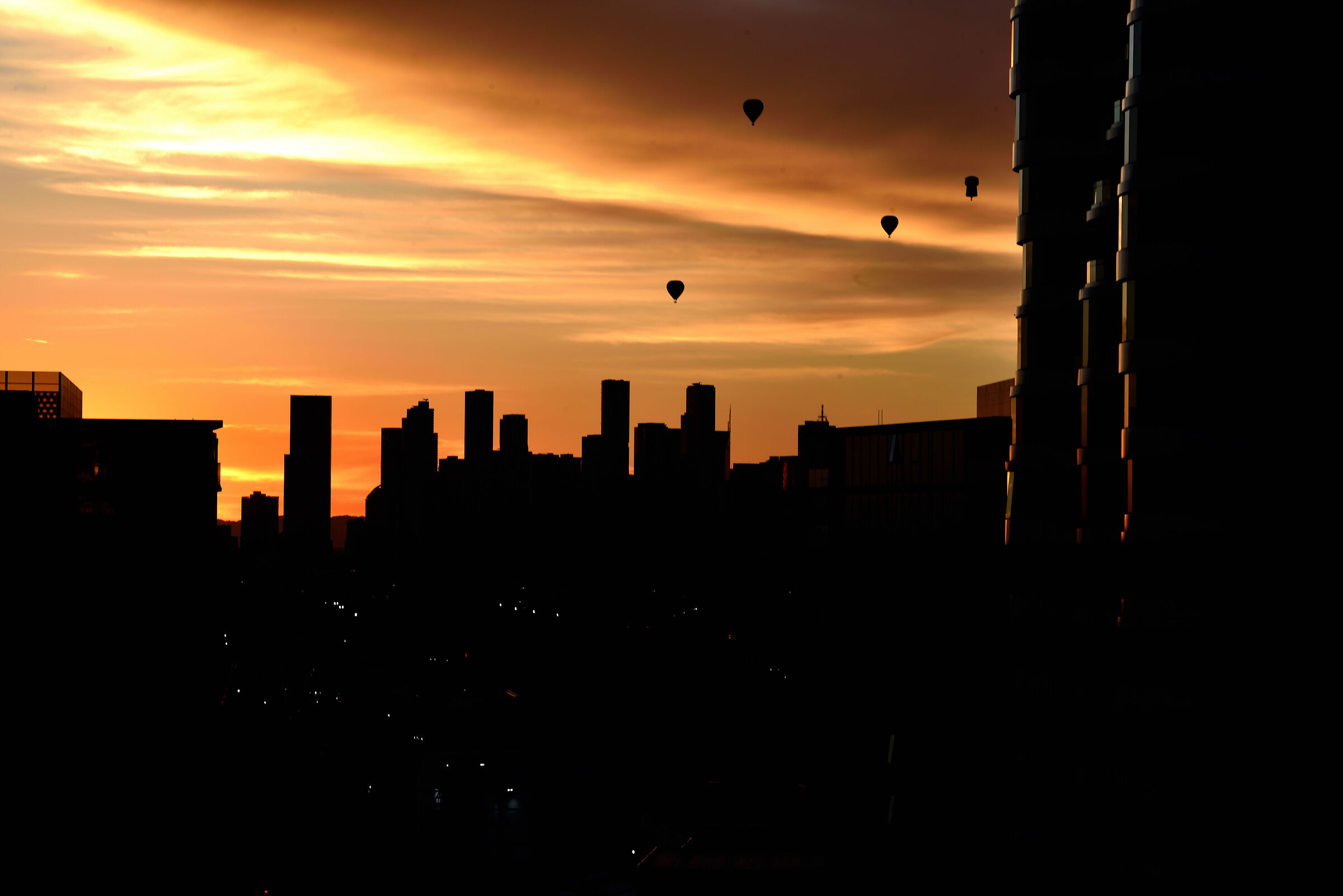 nel cielo di Melbourne