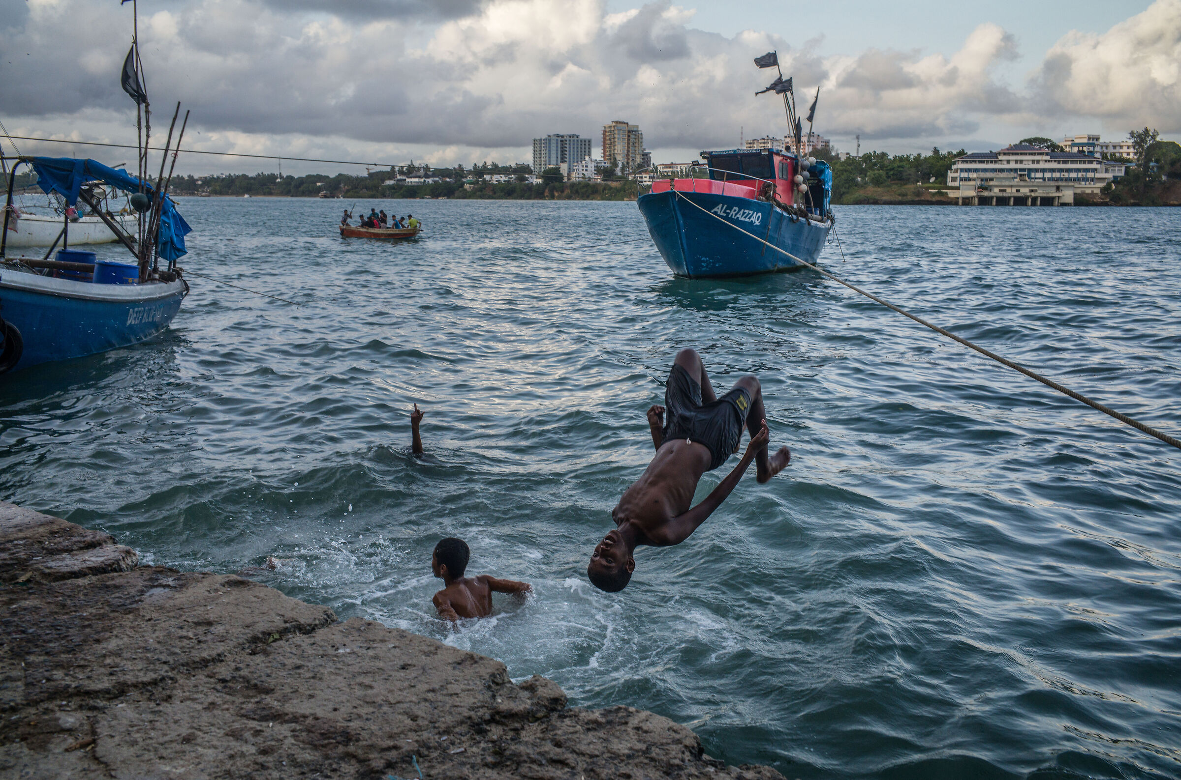 SMALL PORT IN THE OLD CITY OF MOMBASA