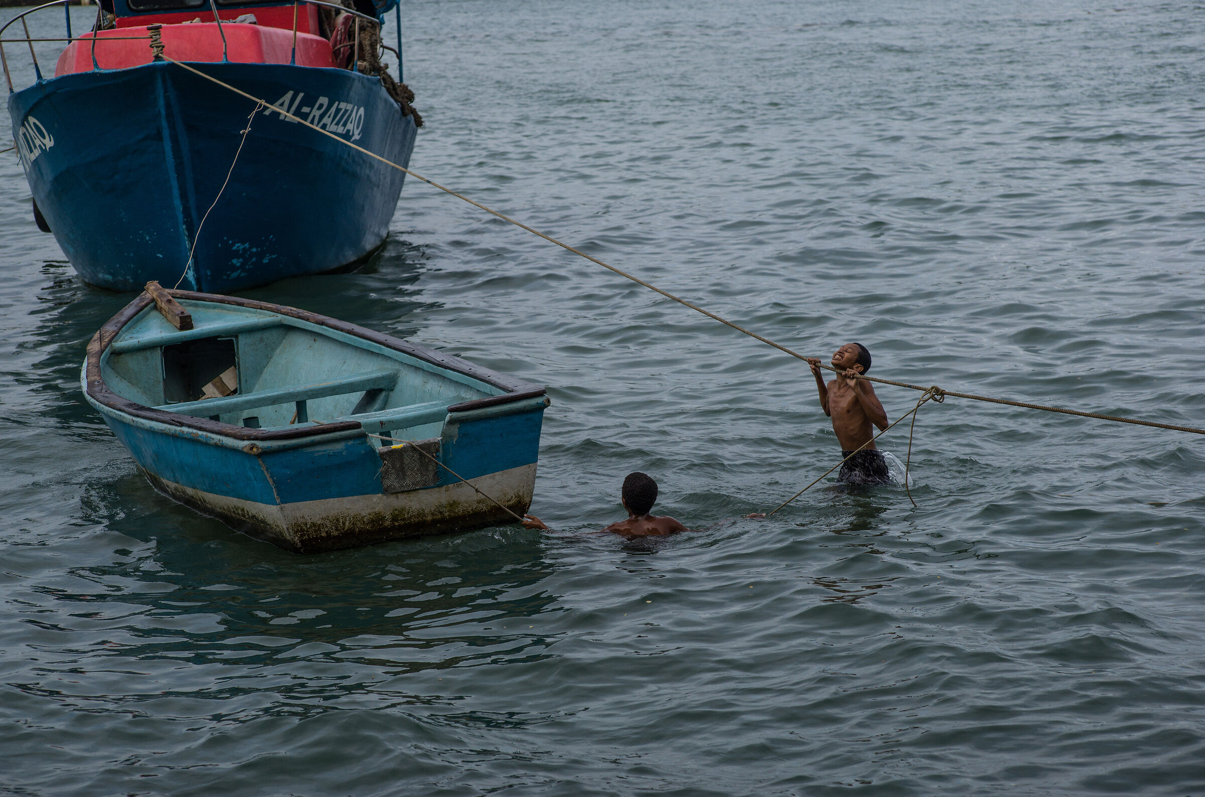 SMALL PORT IN THE OLD CITY OF MOMBASA