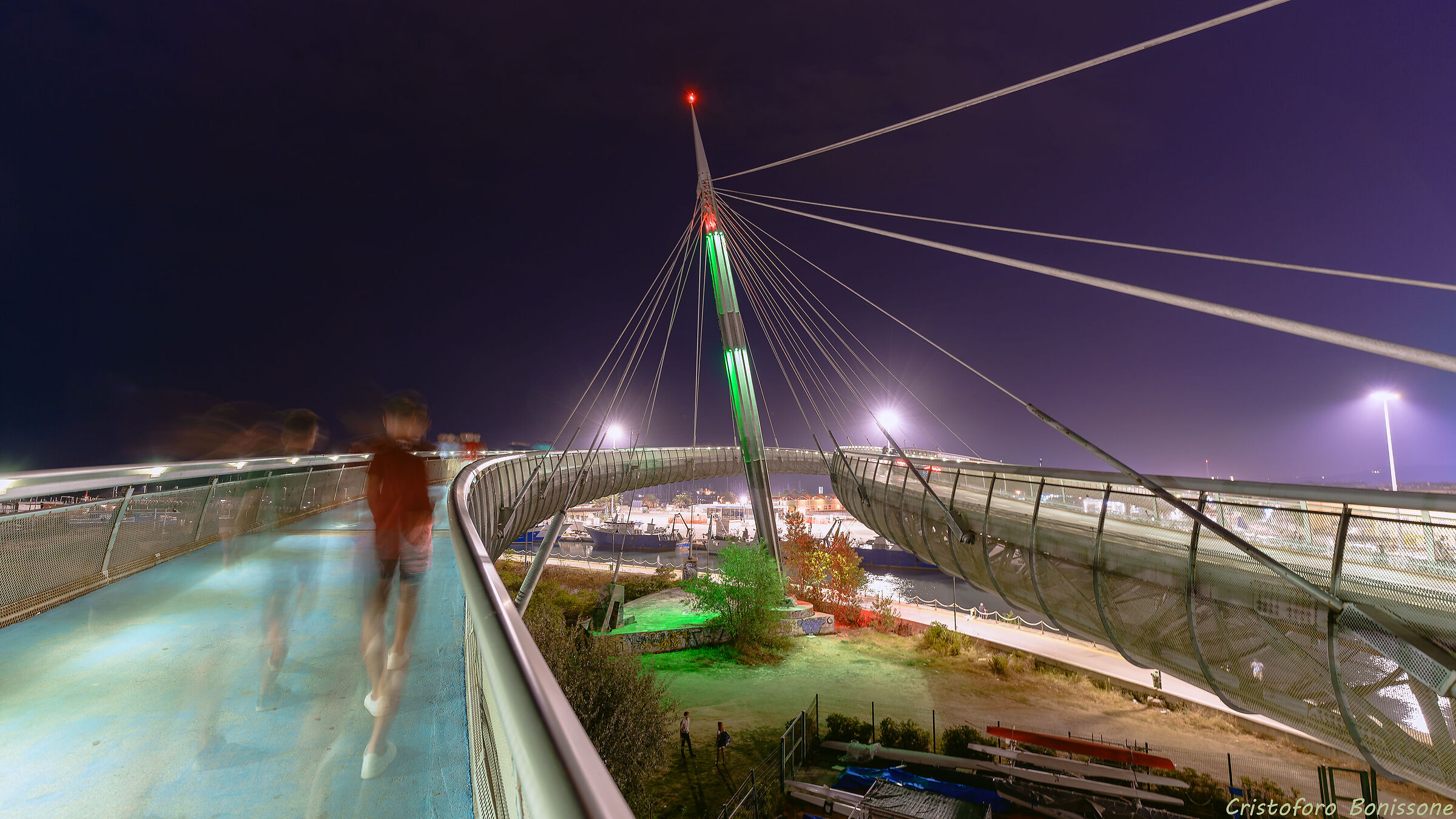 Ponte del Mare Notturna Pescara