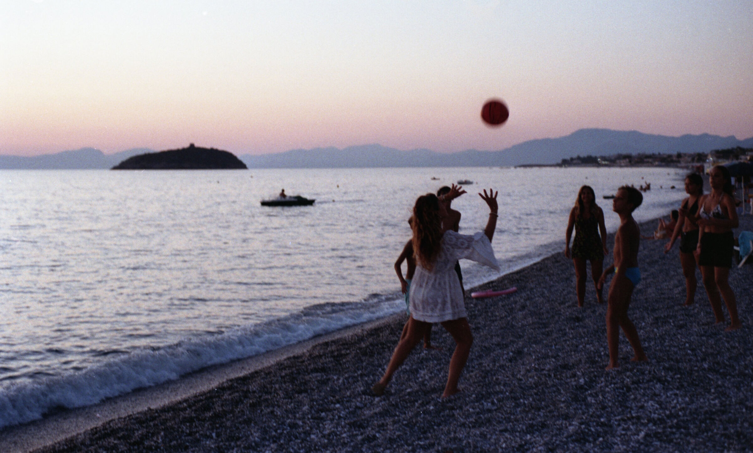 Spiaggia in una sera d'estate
