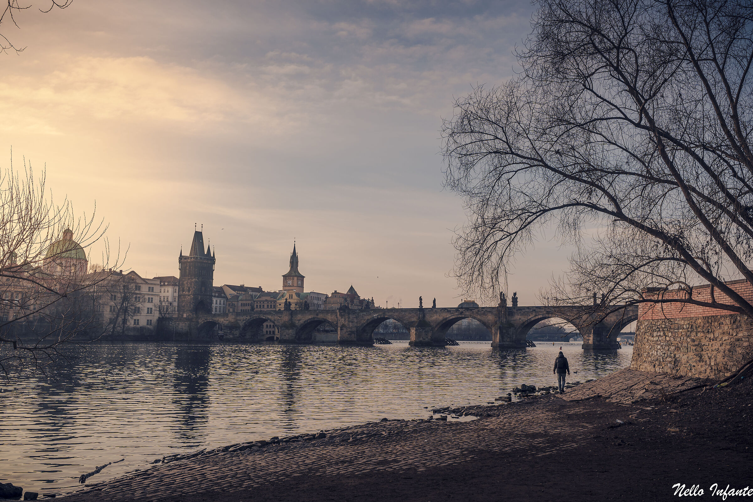 The morning light...