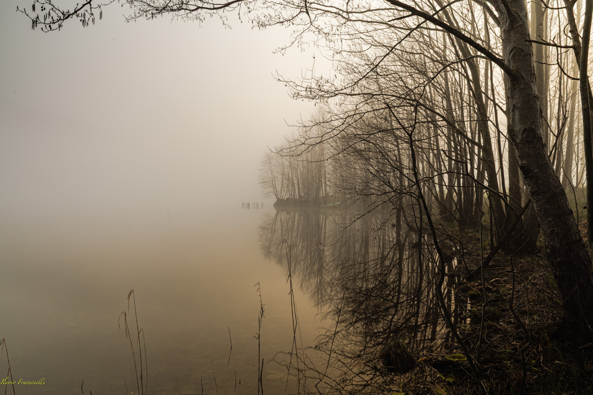 Lake Revine in the fog
