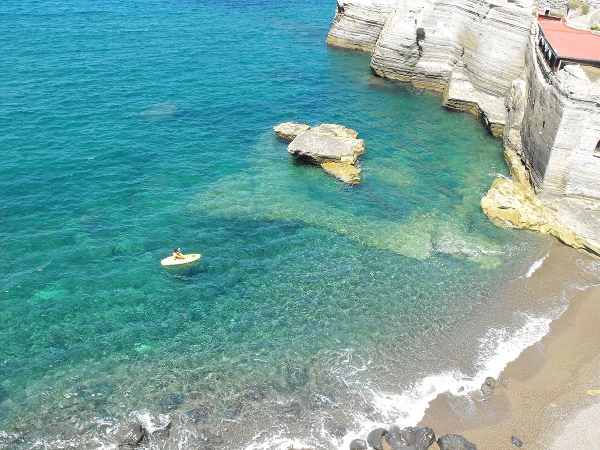 the village of Sant'Angelo Ischia seen from above