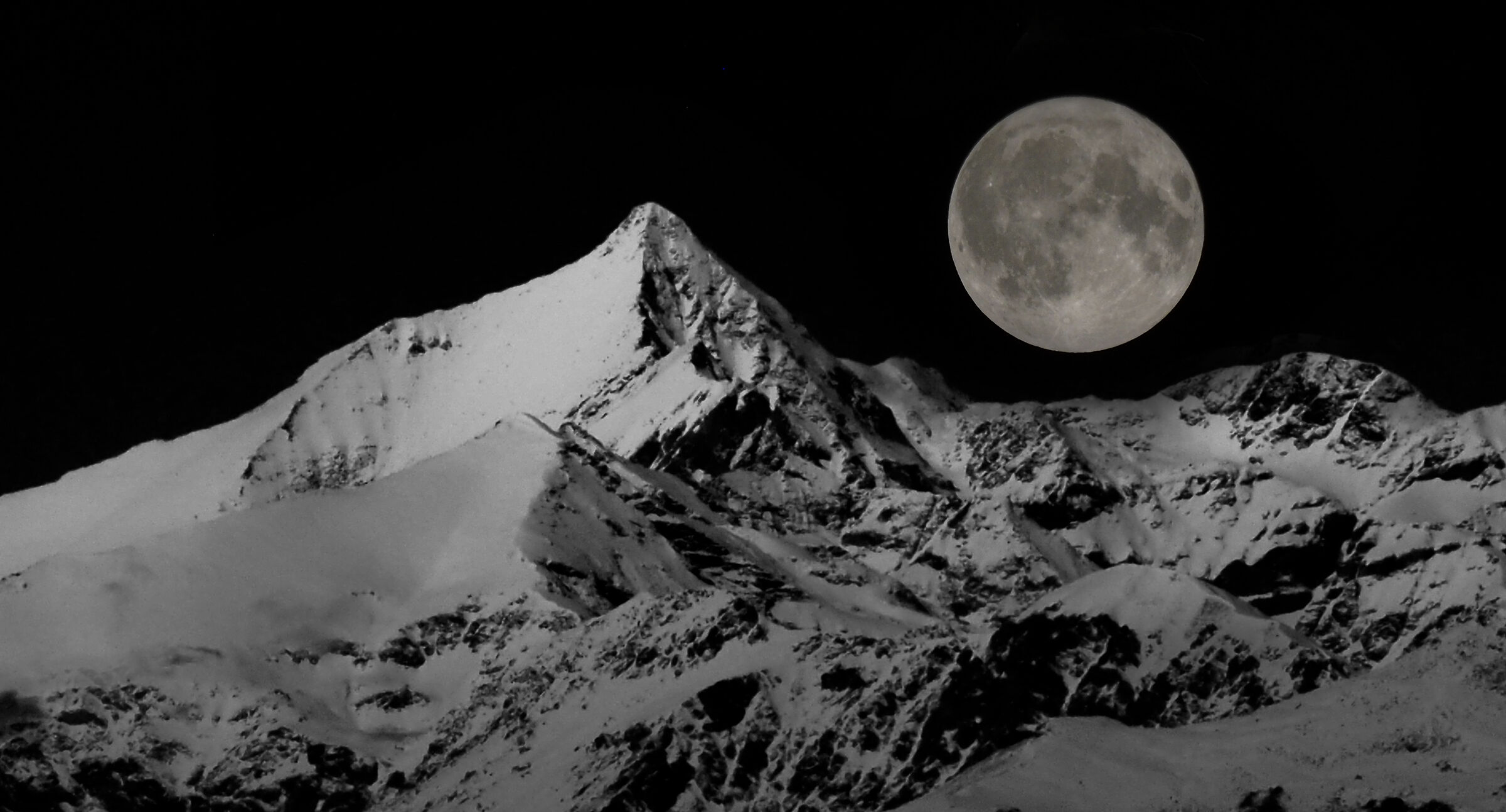 Il Rocciamelone e la Luna