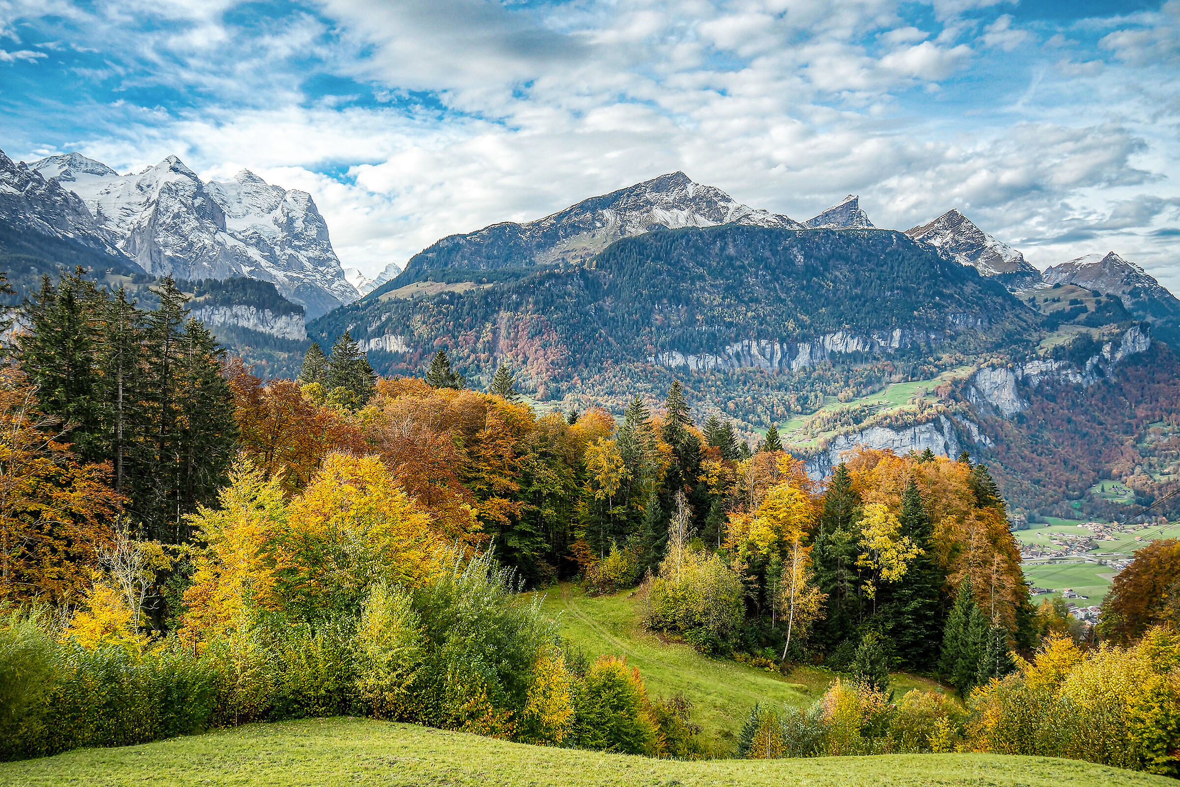 Axalp from Hasliberg, Bernese Oberland, Switzerland