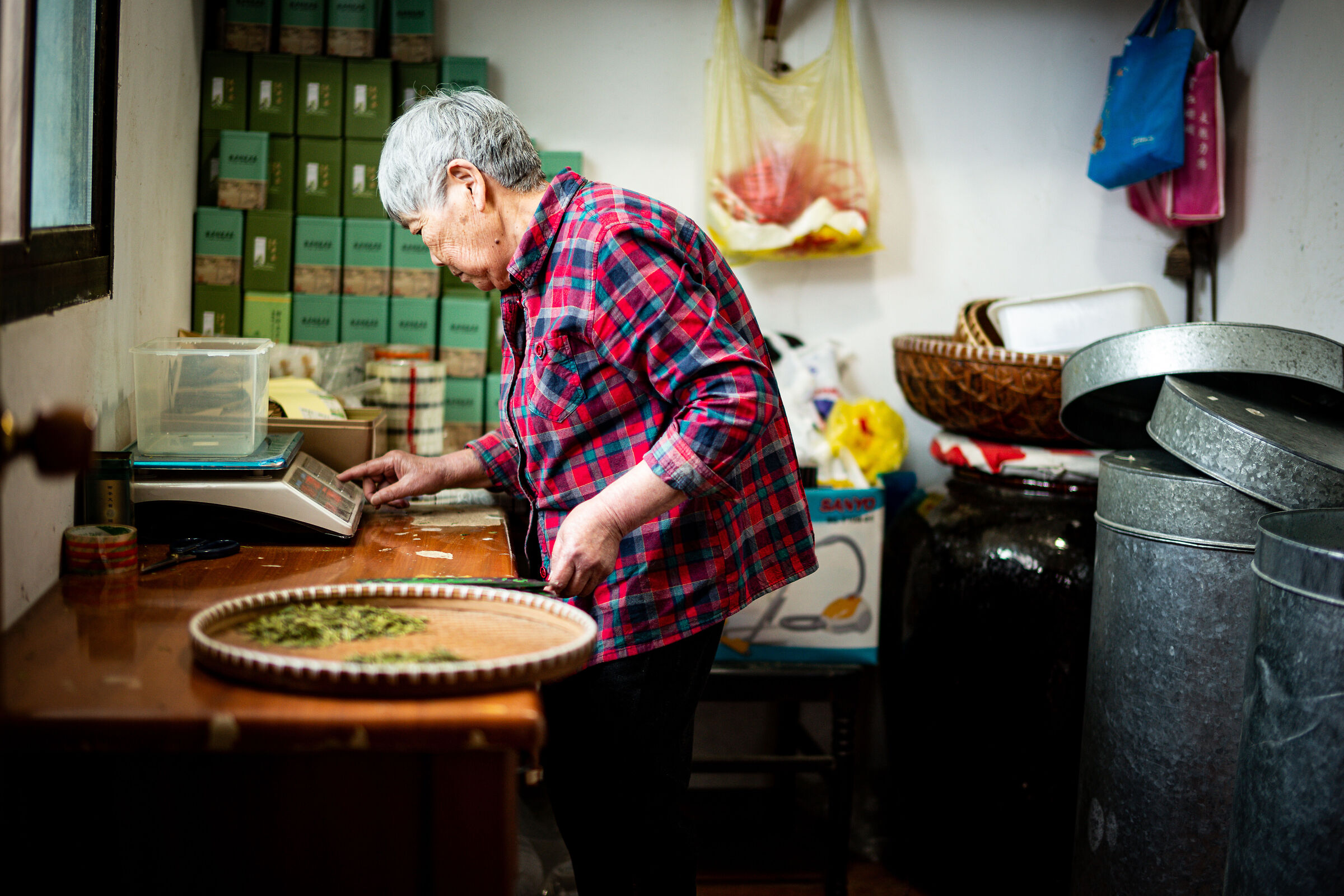 Venditrice di Te Domestica - Hangzhou