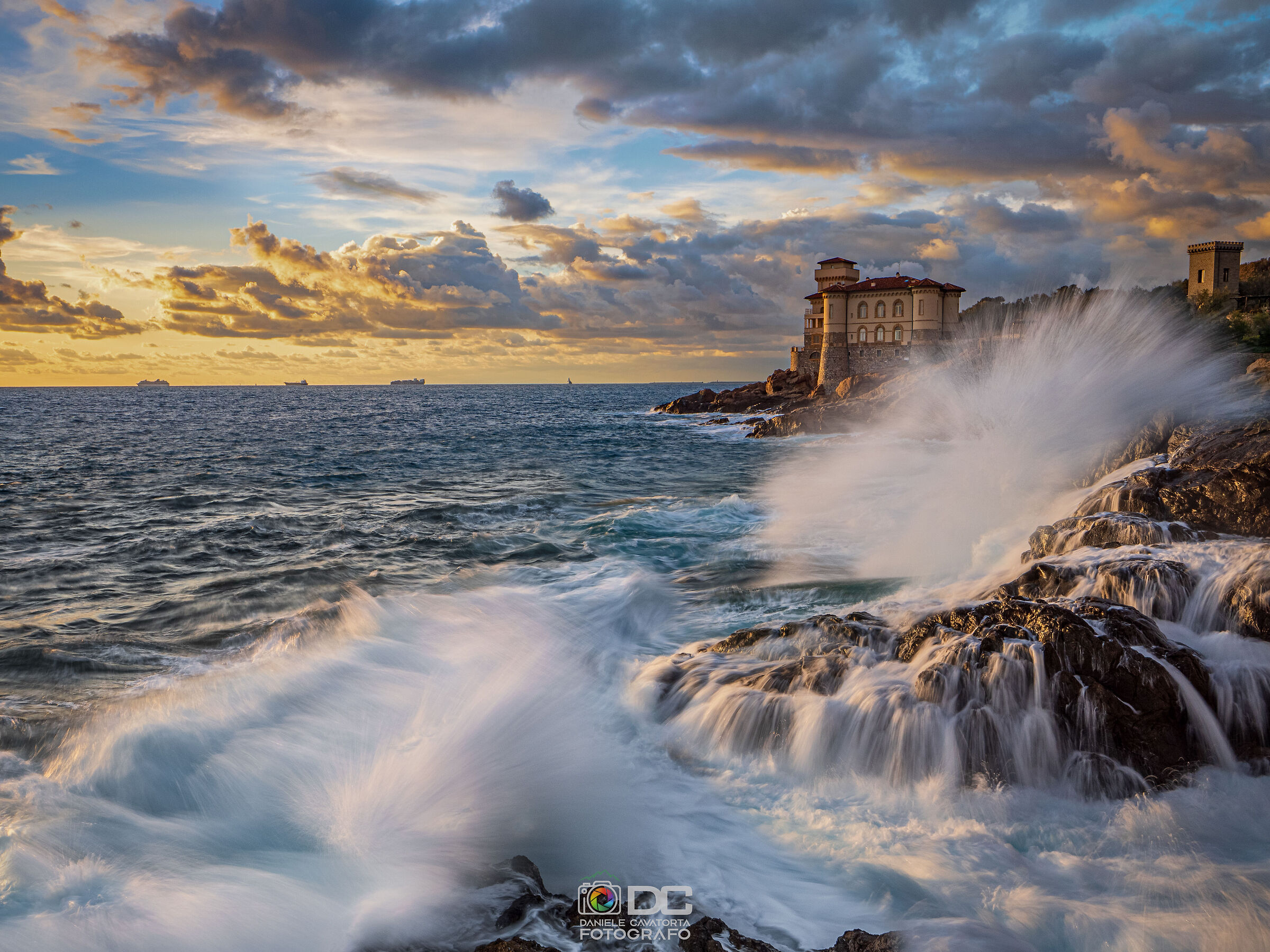 Storm at the Castello del Boccale