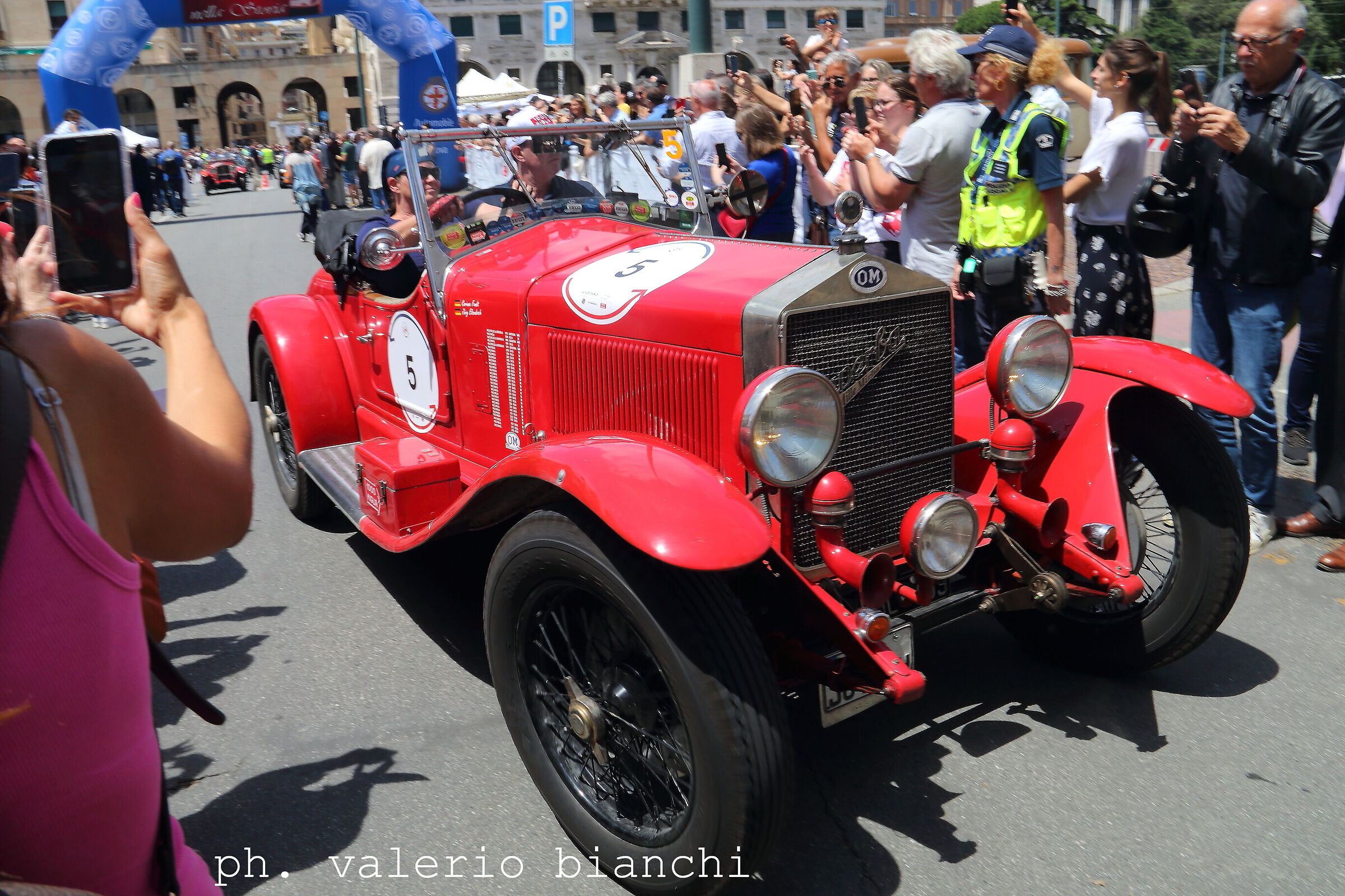 The Mille Miglia in Genoa.