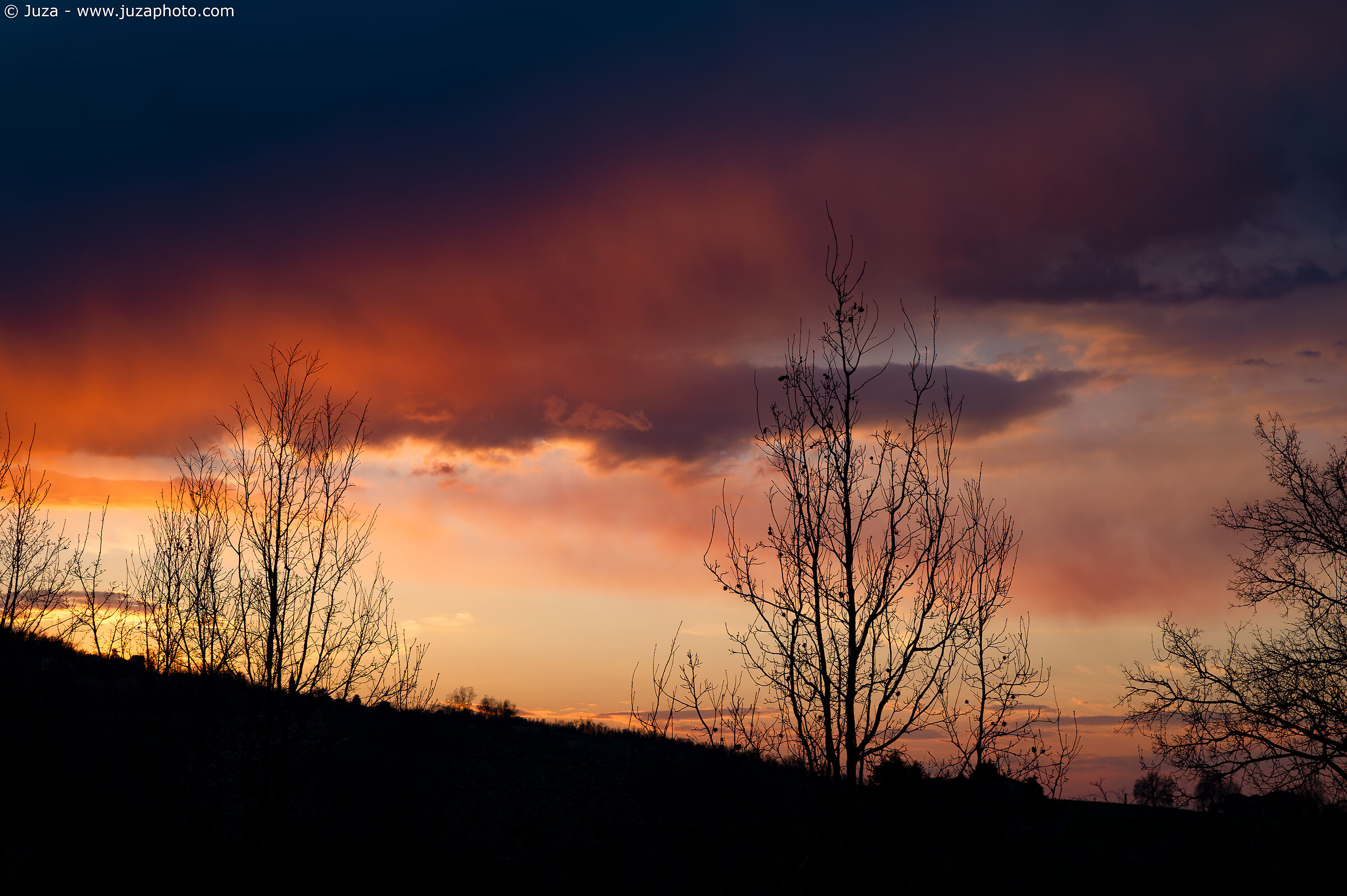 Silhouette at sunset, March 2025