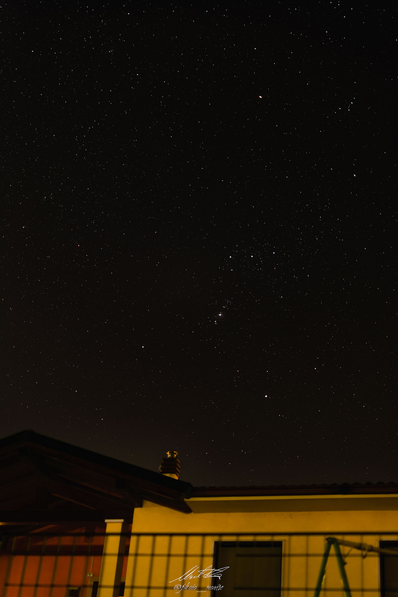 Orione e la nebulosa