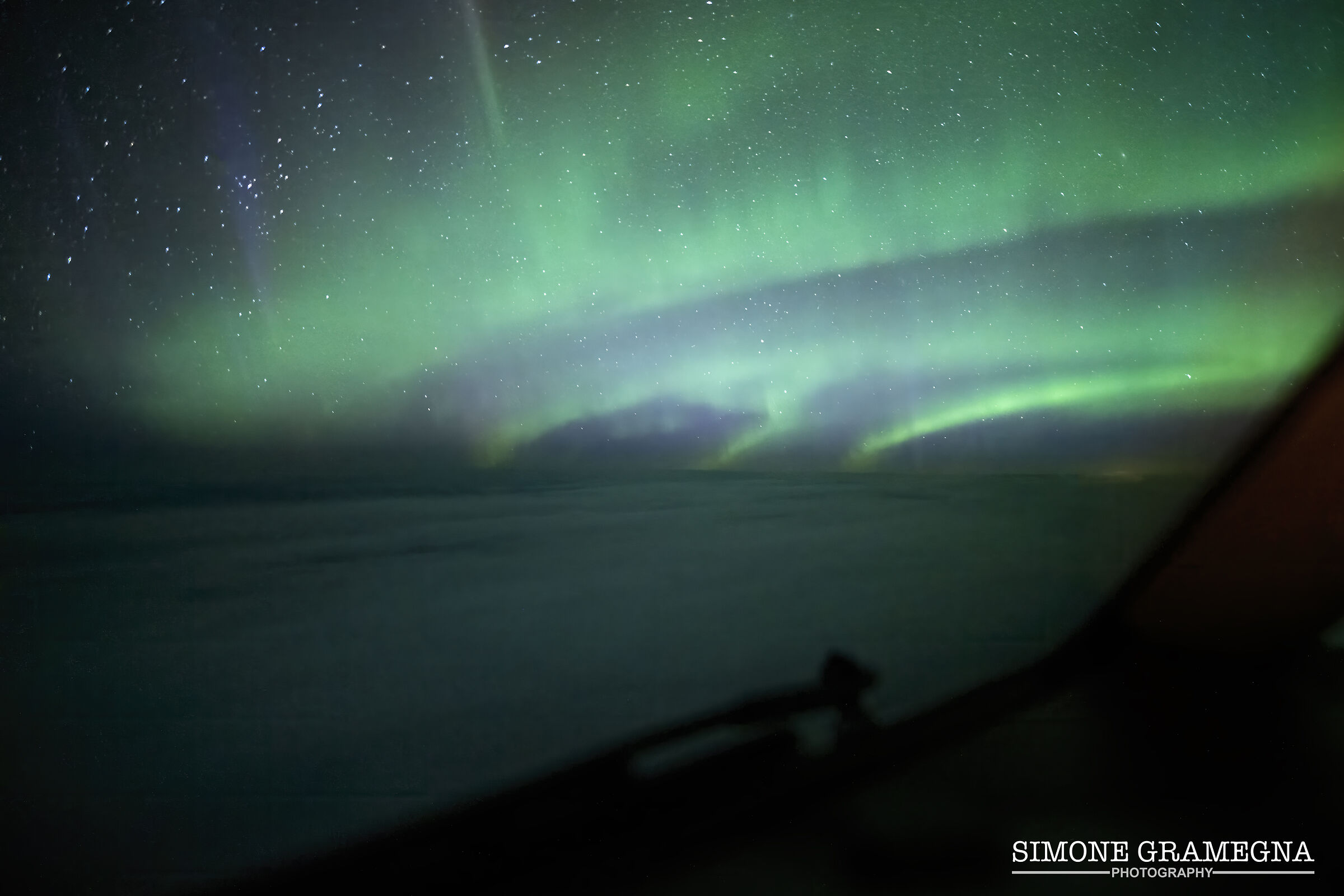 Aurora Boreale sull'Atlantico
