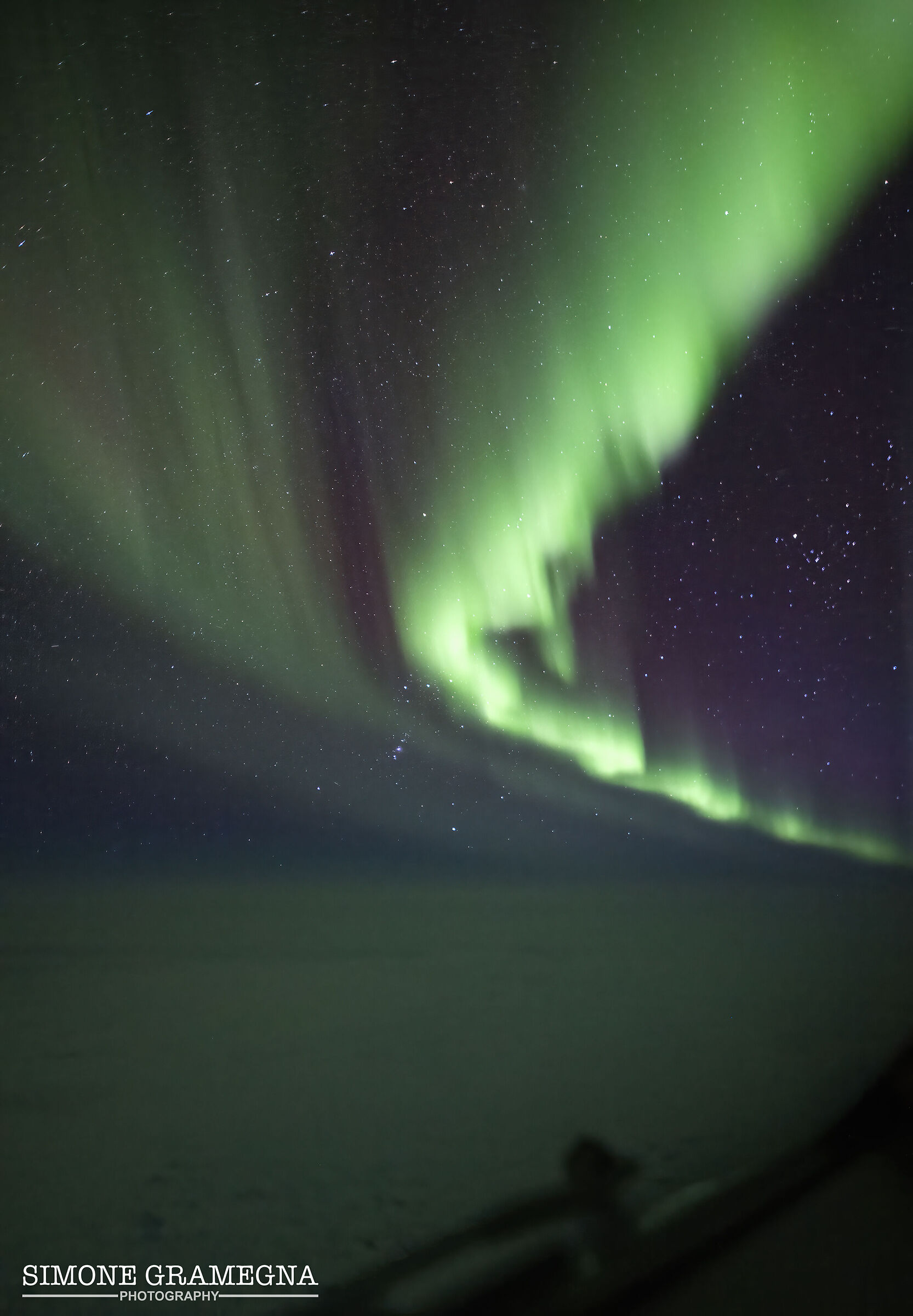 Aurora Boreale sull'Atlantico
