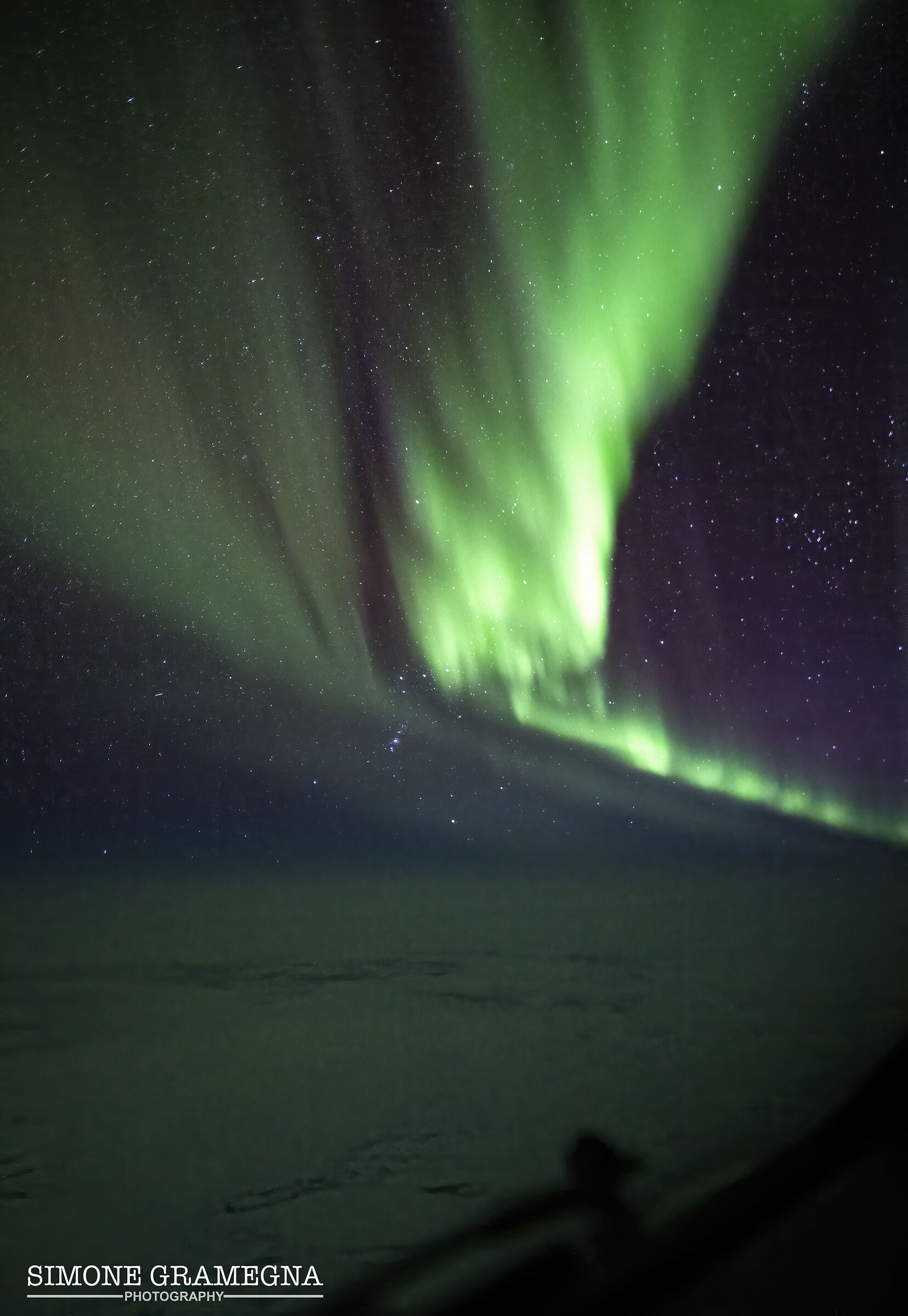 Aurora Boreale sull'Atlantico