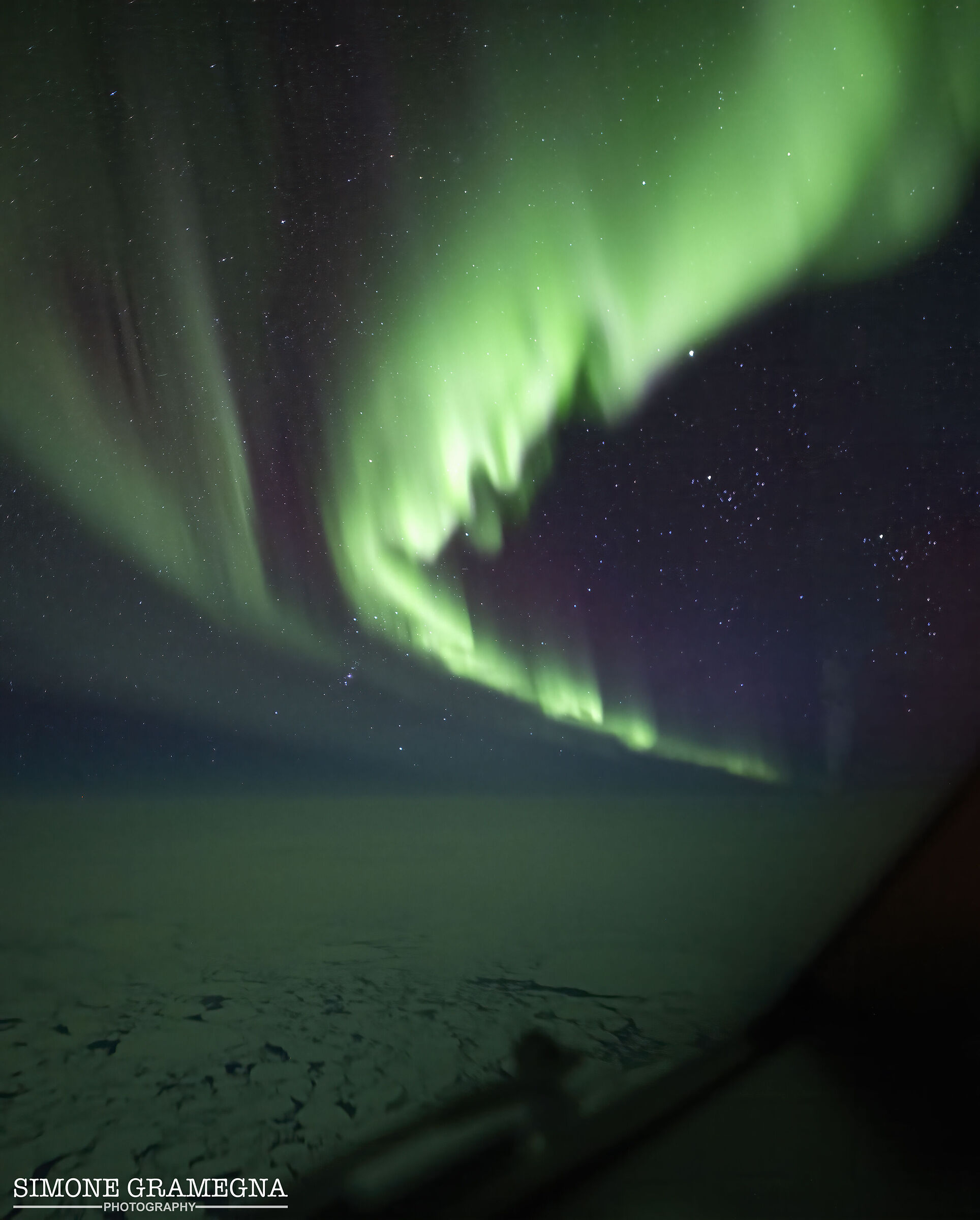 Aurora Boreale sull'Atlantico