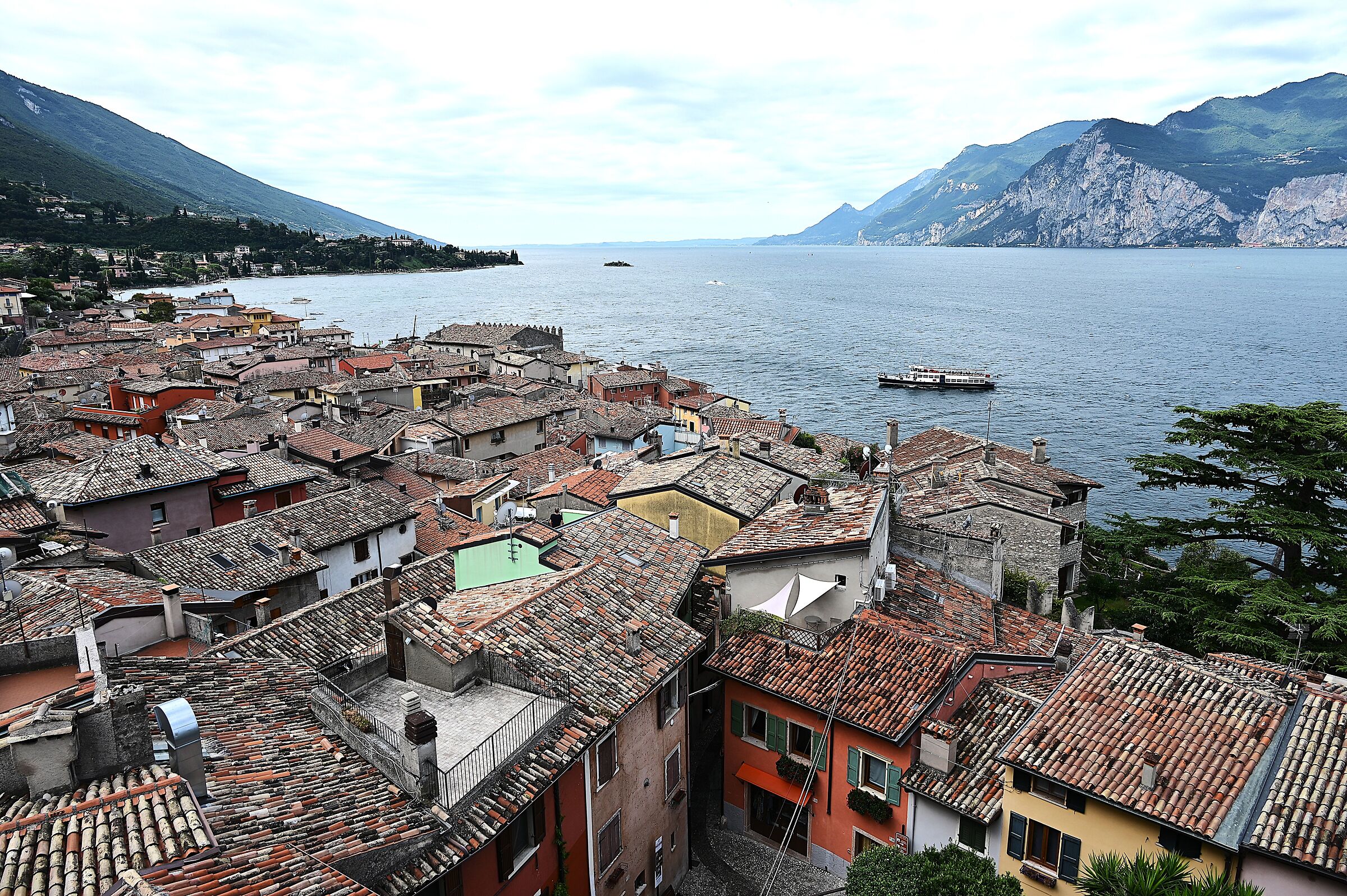 View over the rooftops of Malcesine.