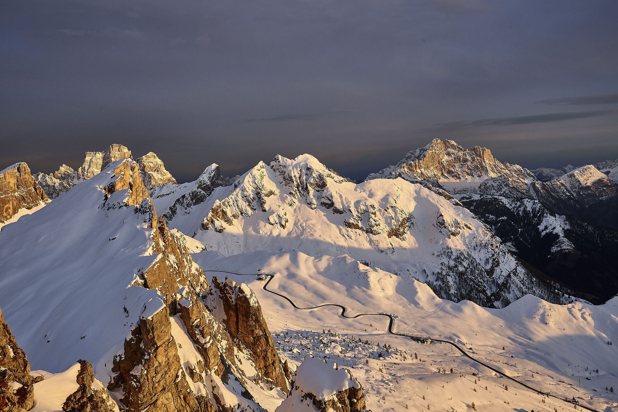 Tramonto su Pelmo e Civetta