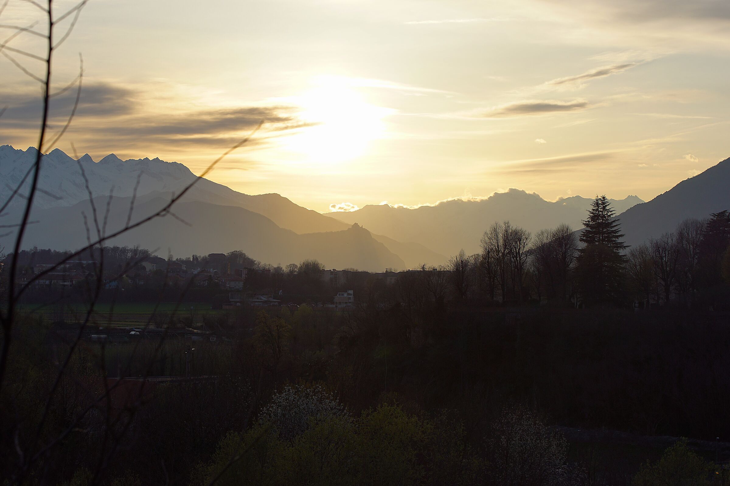 The Sacra in the background