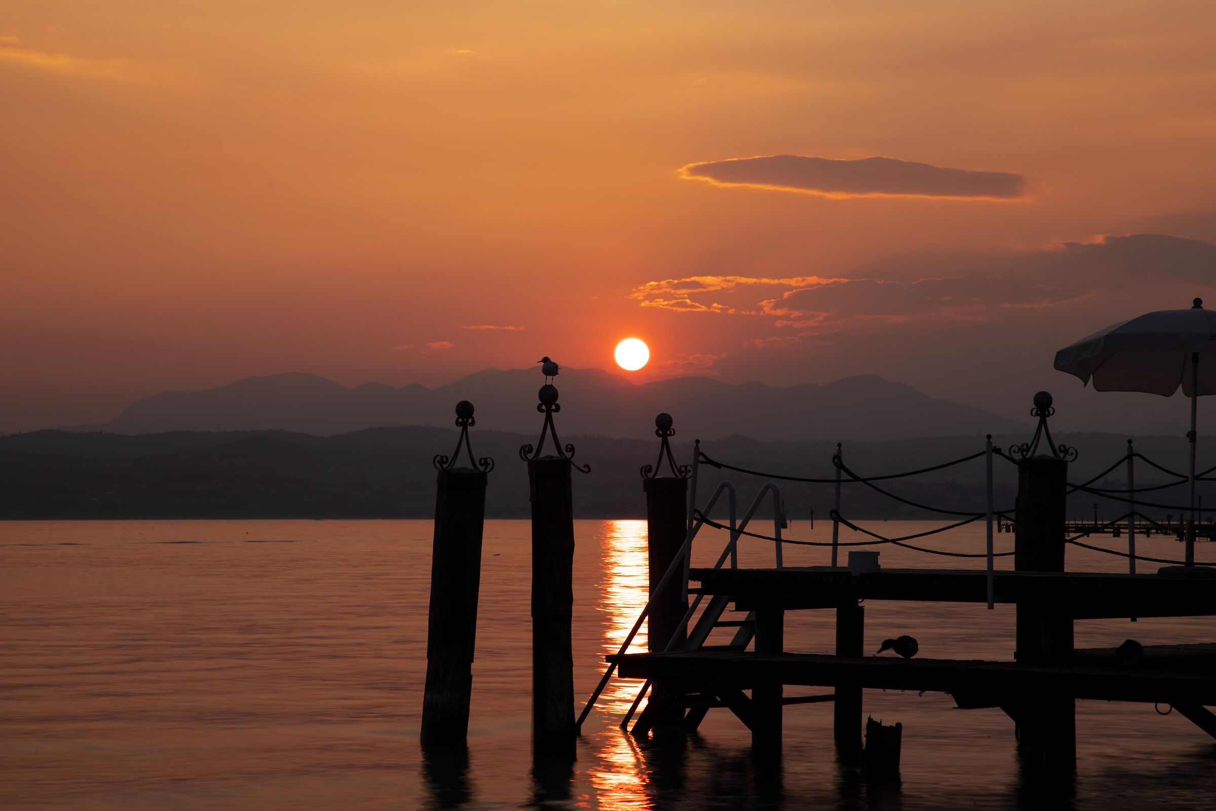Tramonto sul lago di Garda