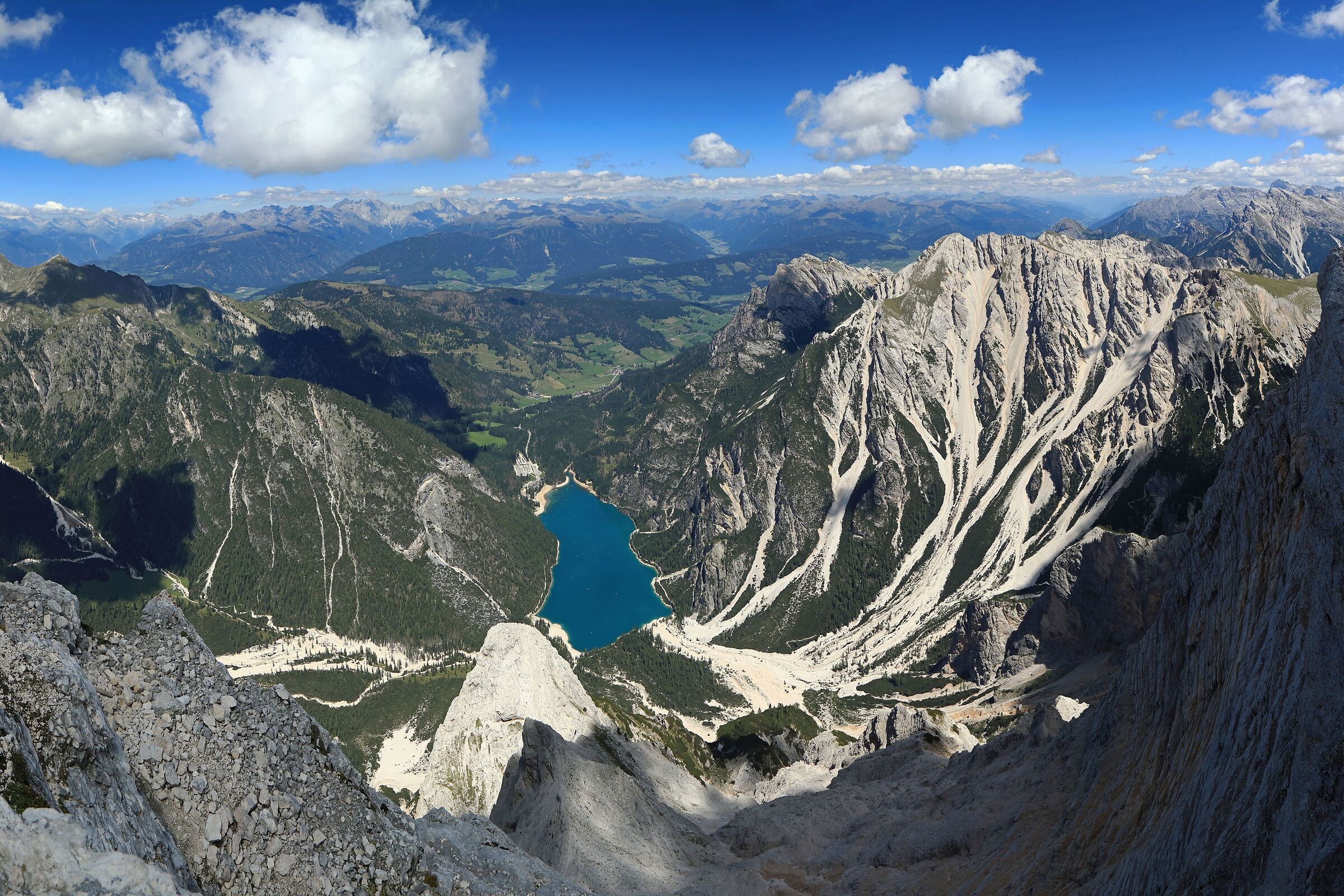 Lake Braies from Croda del Becco