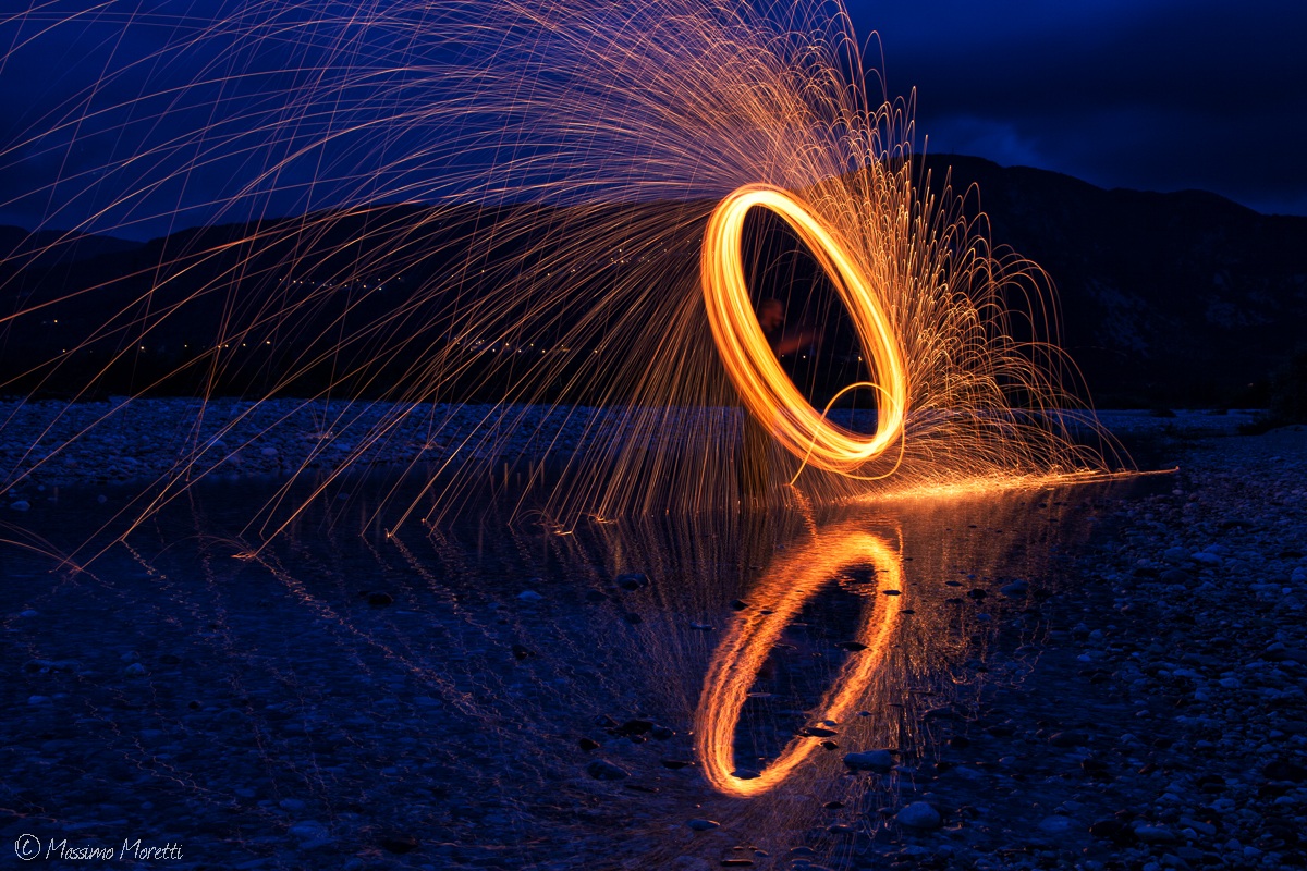 Spinning steel wool 2
