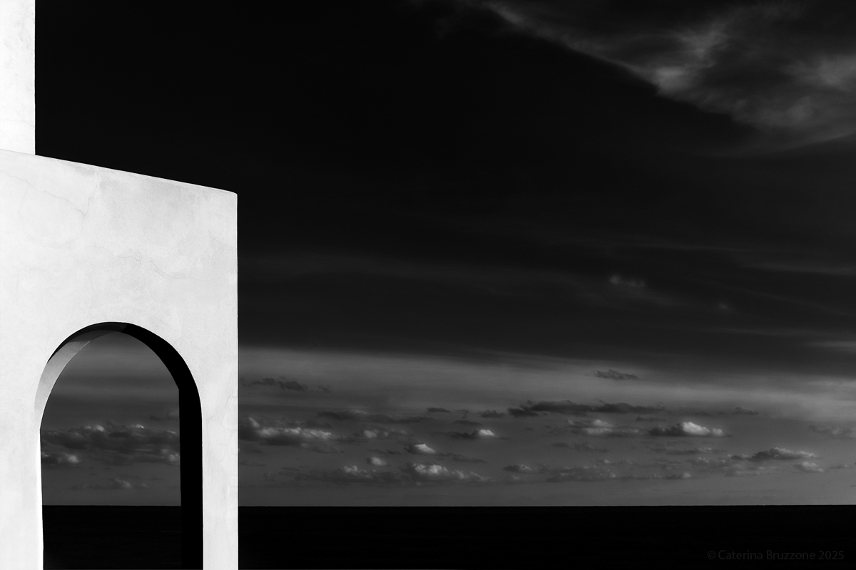 An arch on the sea