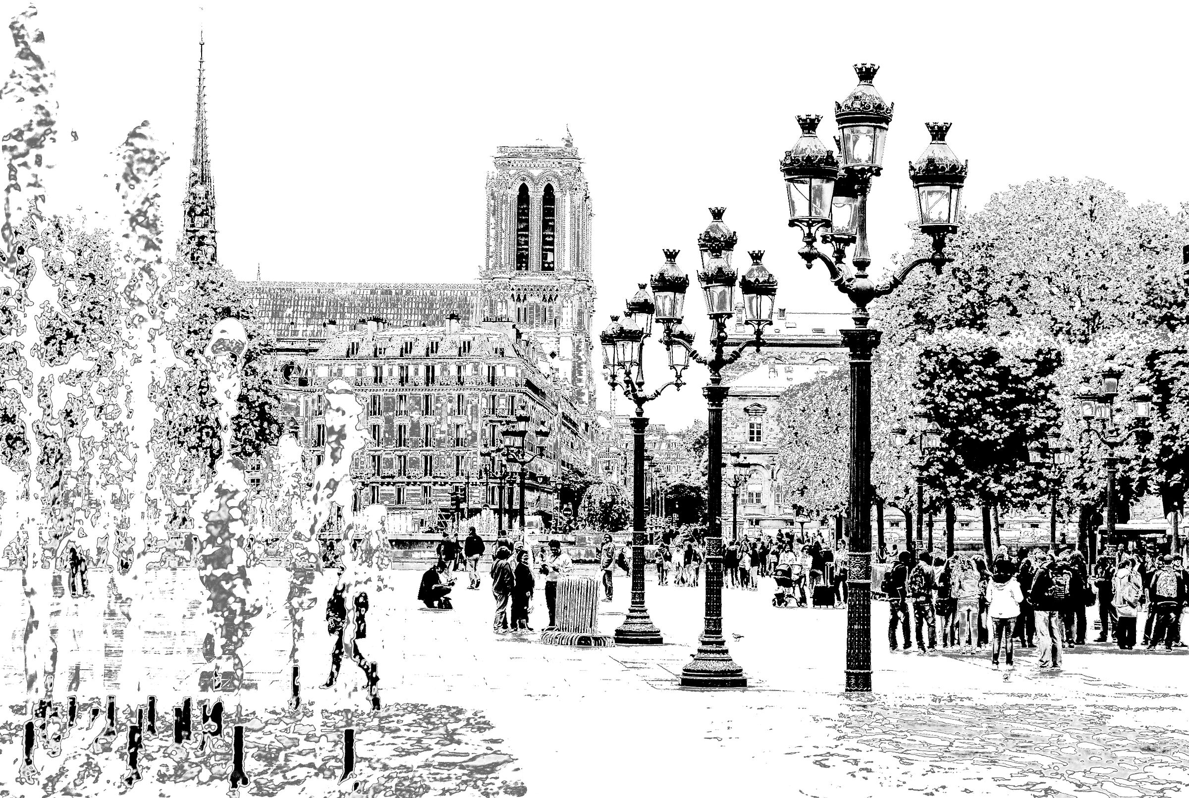 Parigi ... in forma quasi grafica