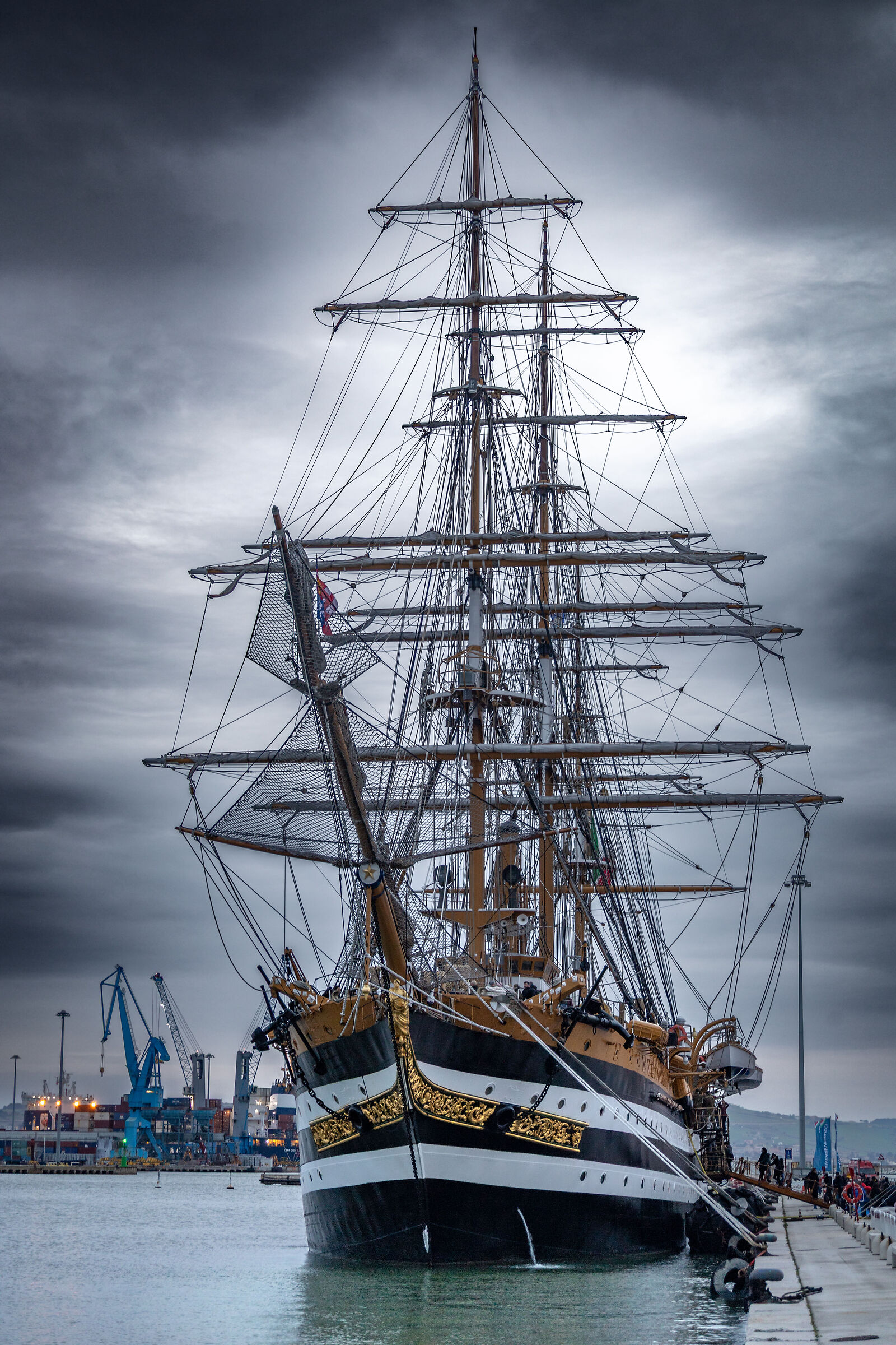 Vespucci at the Old Port of Ancona