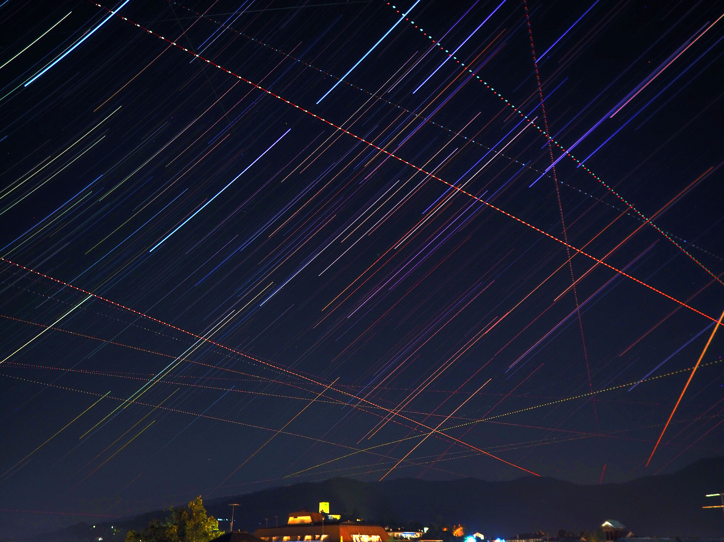 overcrowded sky