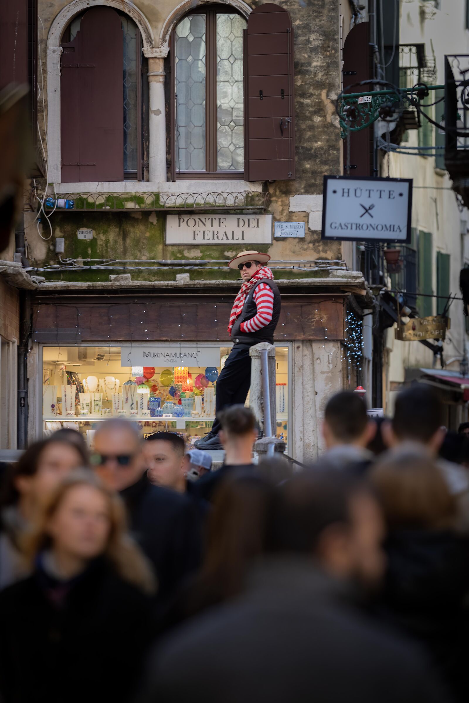 Gondolier waiting for customers