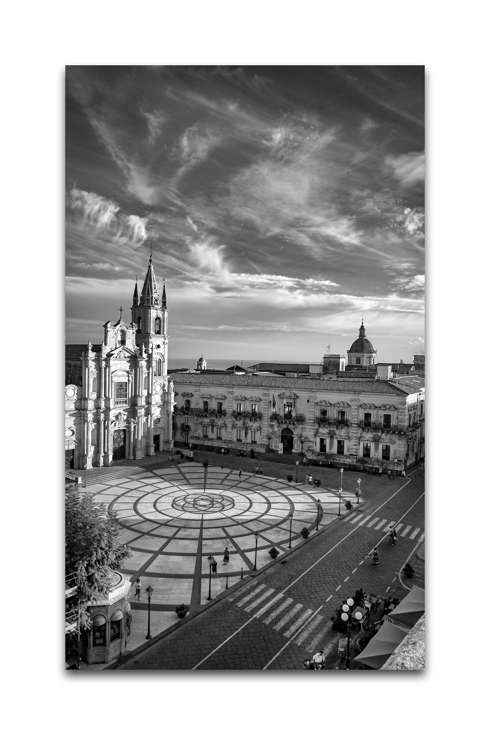 Piazza Duomo from above, Acireale