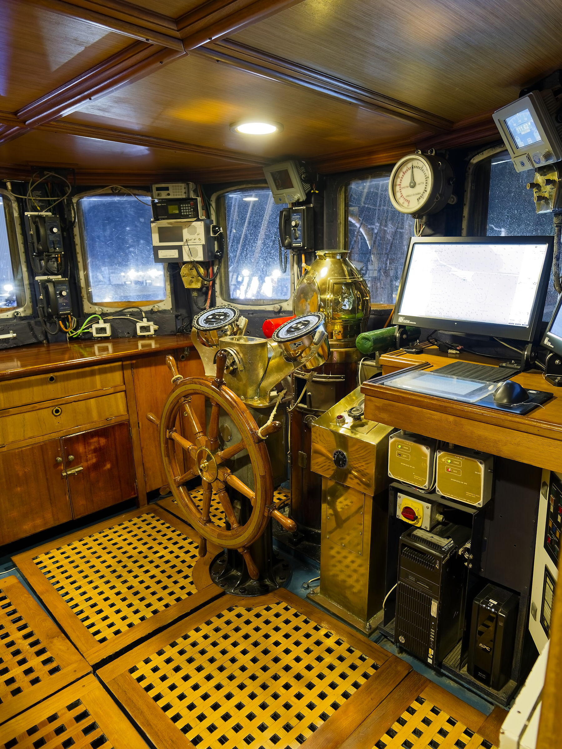 At the helm