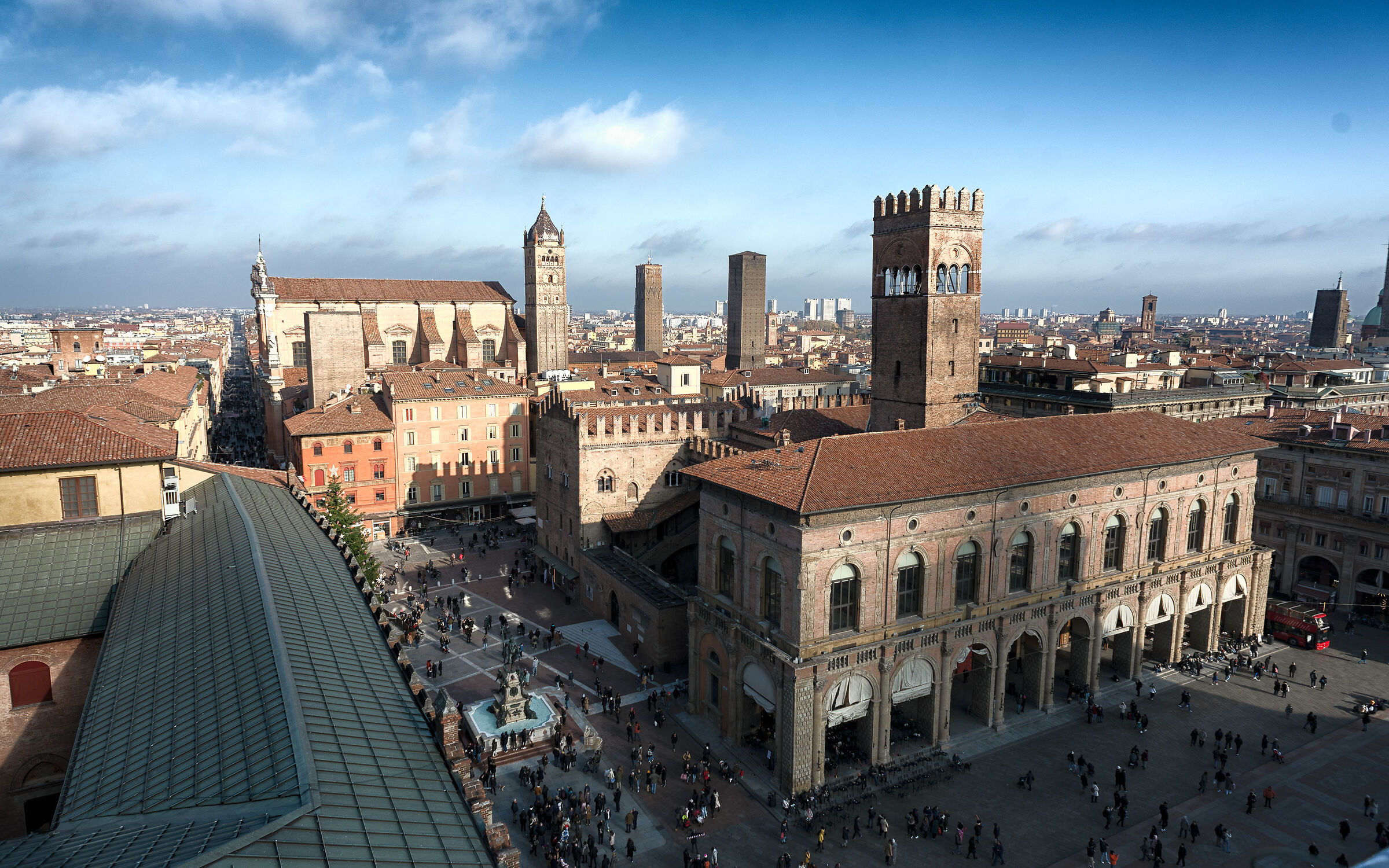 overview of the city of Bologna