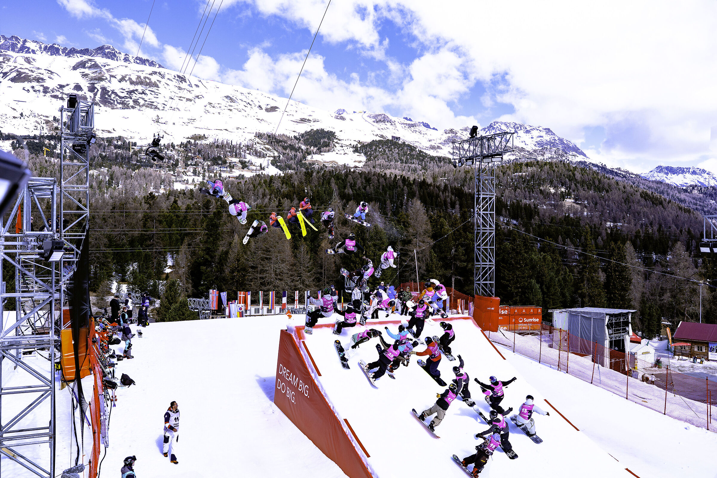 The charge of the Snowboarders