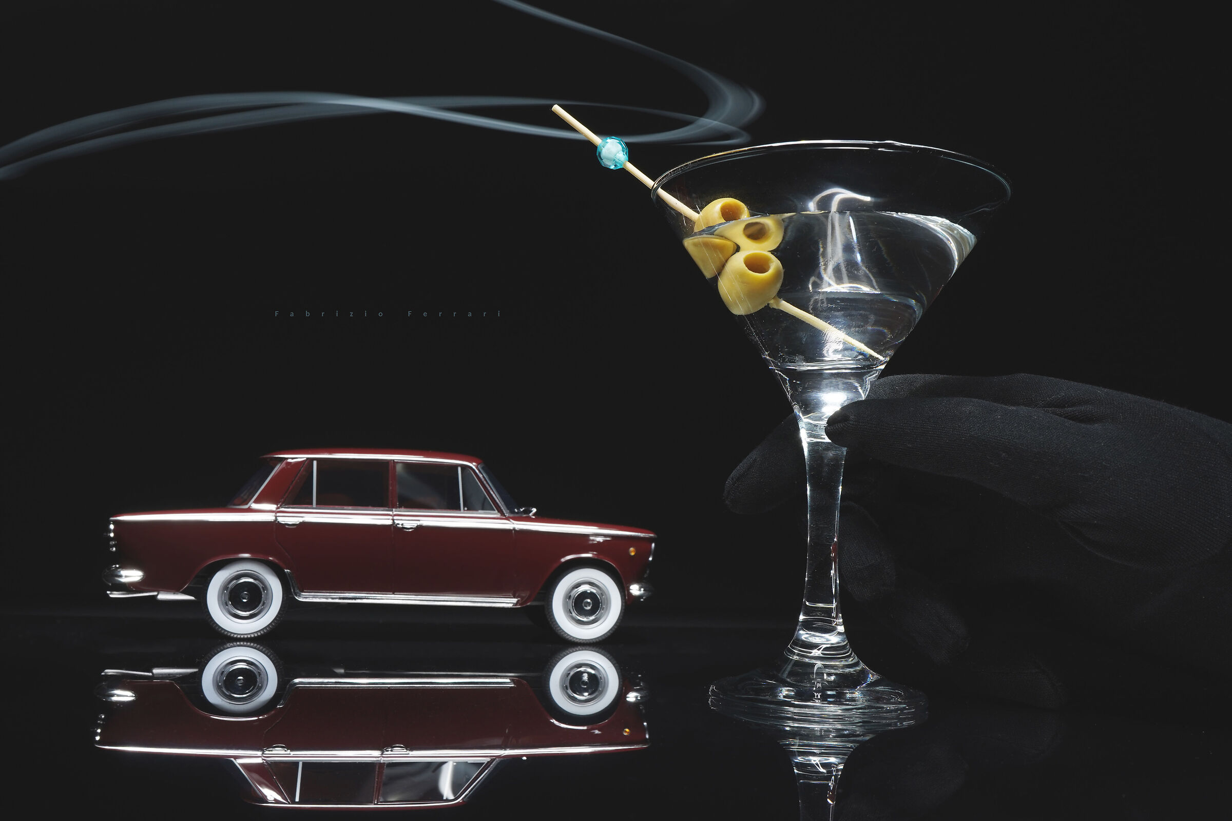 Fiat 1300 and a glass of Martini, 60s!