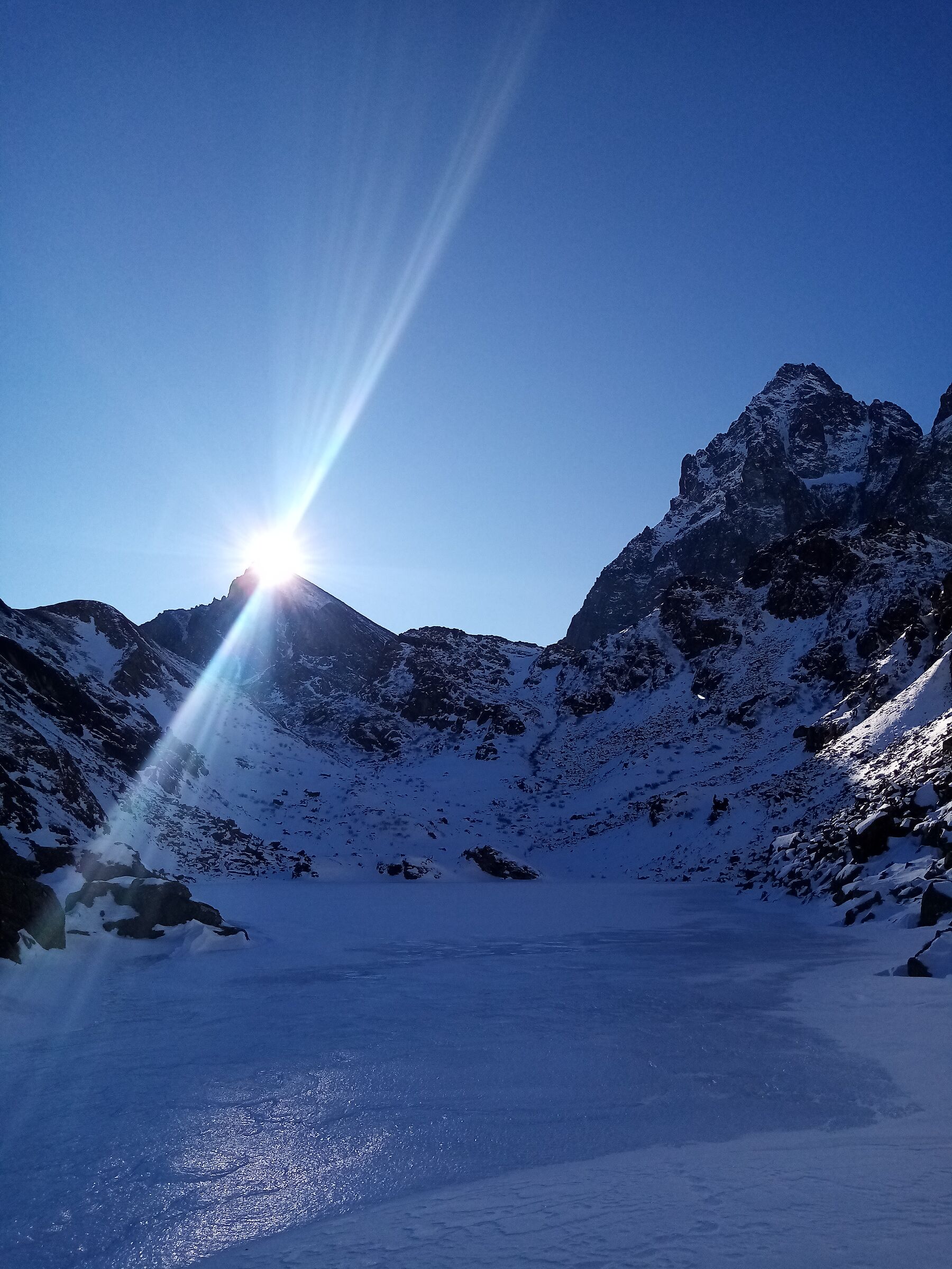 Lago di Fiorenza e Monviso...in veste invernale
